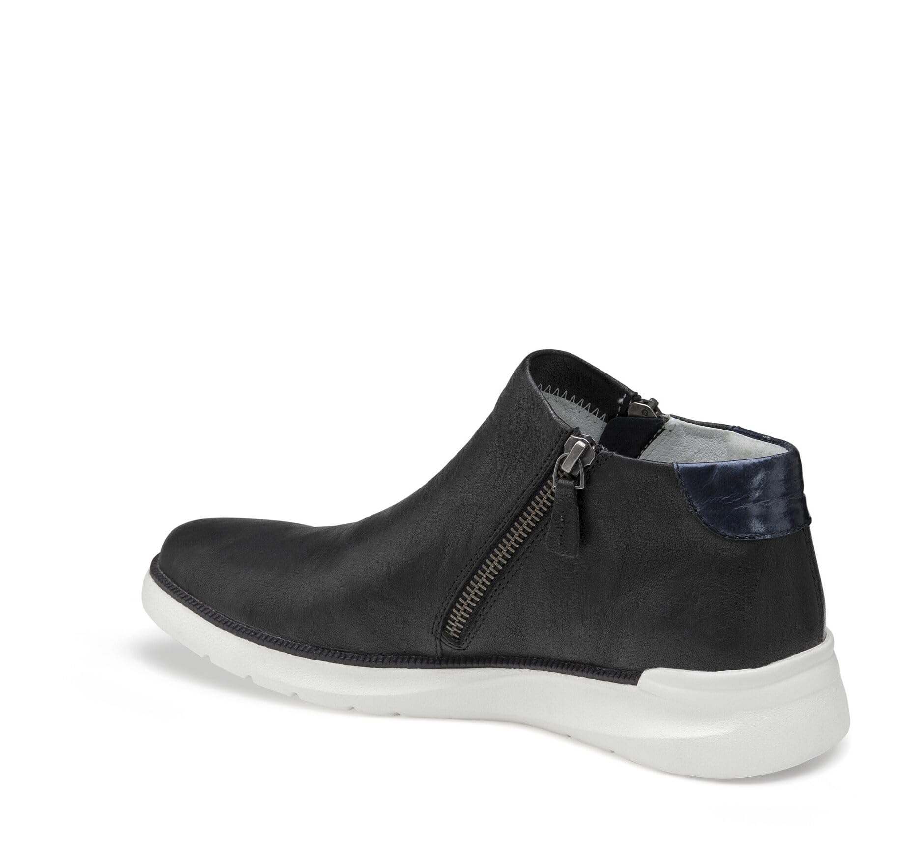 Johnston & Murphy Emery Zip Bootie for Women - Stylish Leather Ankle Boots with Double Zipper | Perfect for Office, Casual Outfits & Fall/Winter Fashion