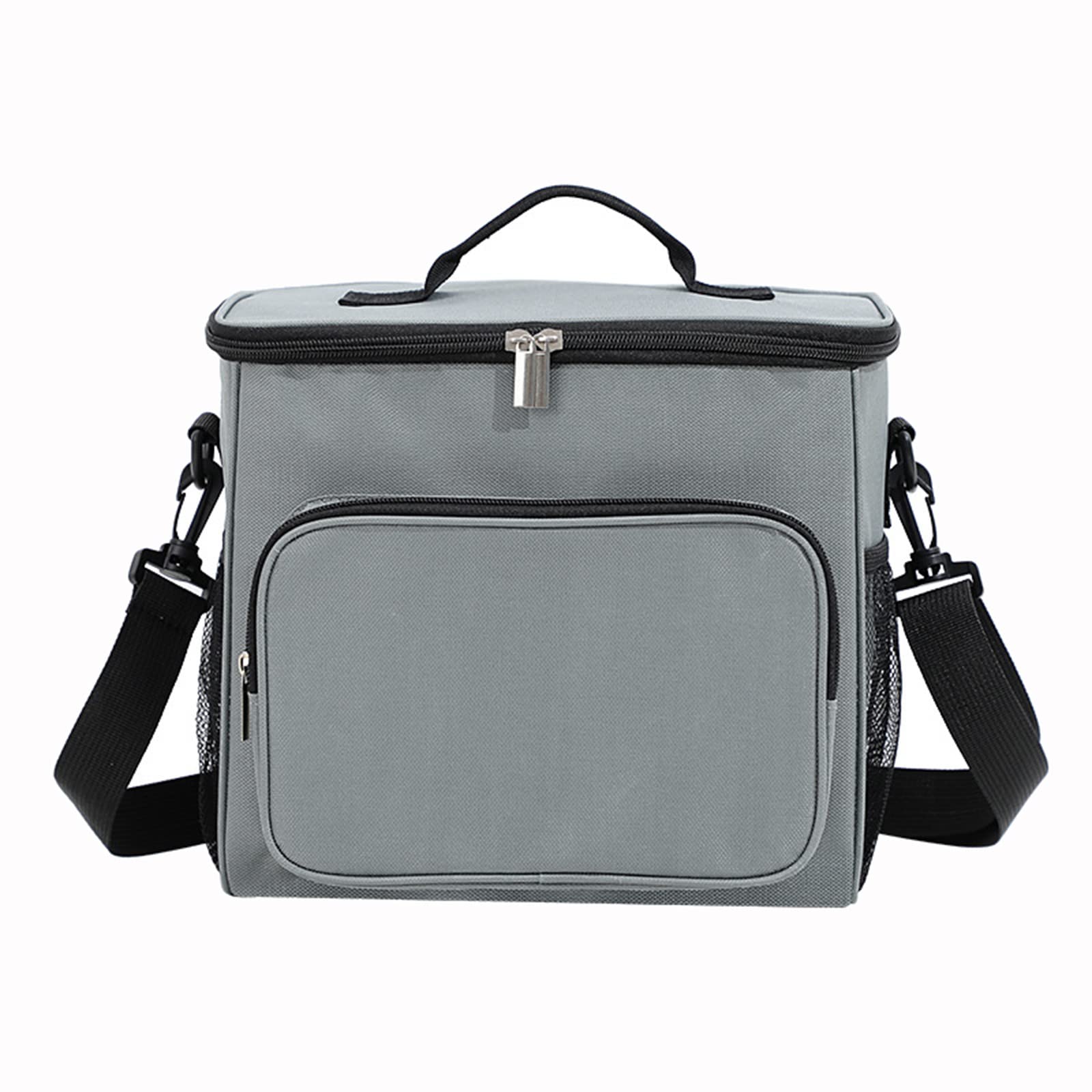 Insulated Lunch Bag for Women & Men - Reusable Leakproof Cooler Lunch Box for Office, Work, School, Picnic & Beach - Freezable Lunch Tote for Kids & Adults - Perfect for Daily Commute, Outdoor Activities & Meal Prep (Grey, One Size)