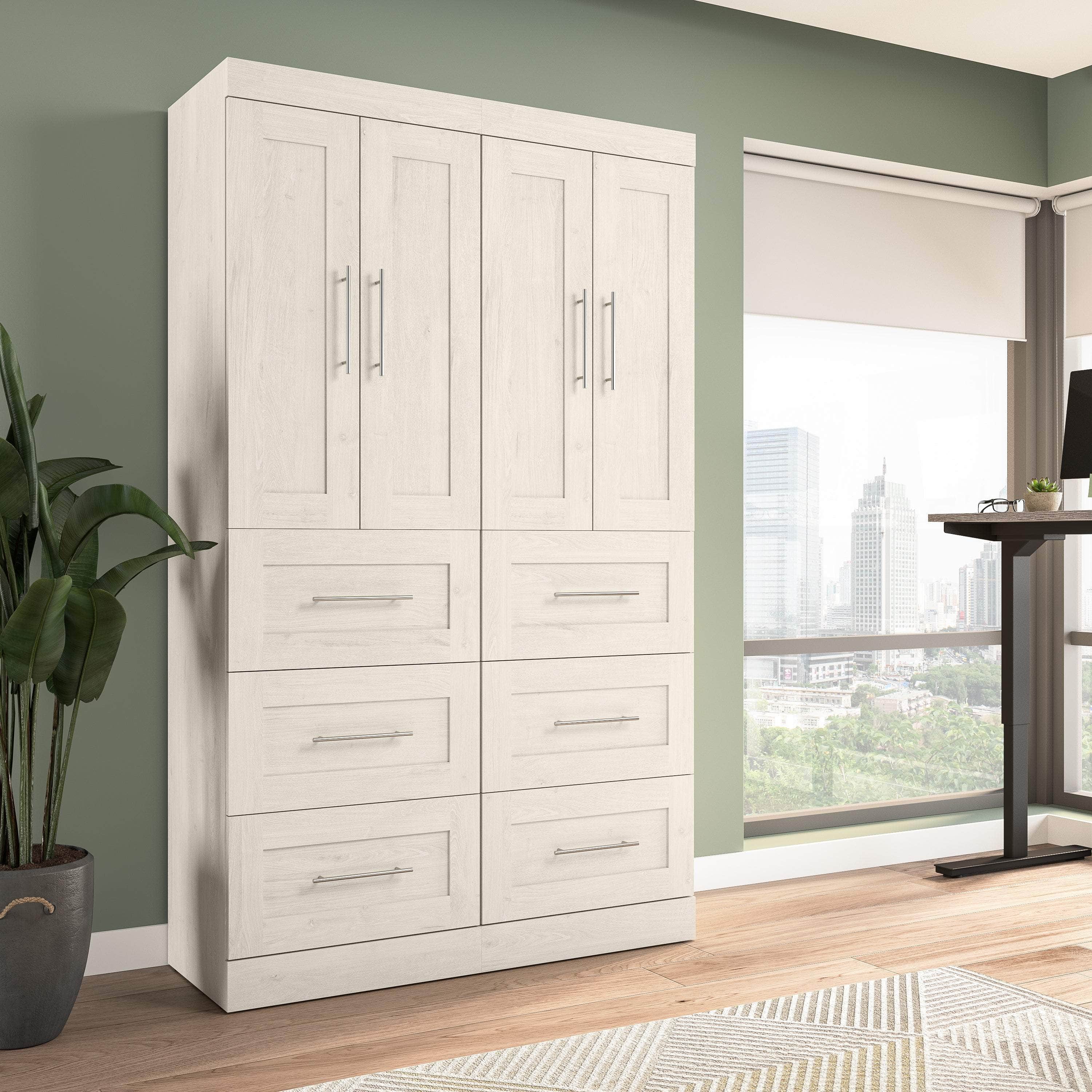 50W Closet Organizer with Drawers - 7 Color Options for Wardrobe, Bedroom & Office Storage | Space-Saving Home Organization Solution