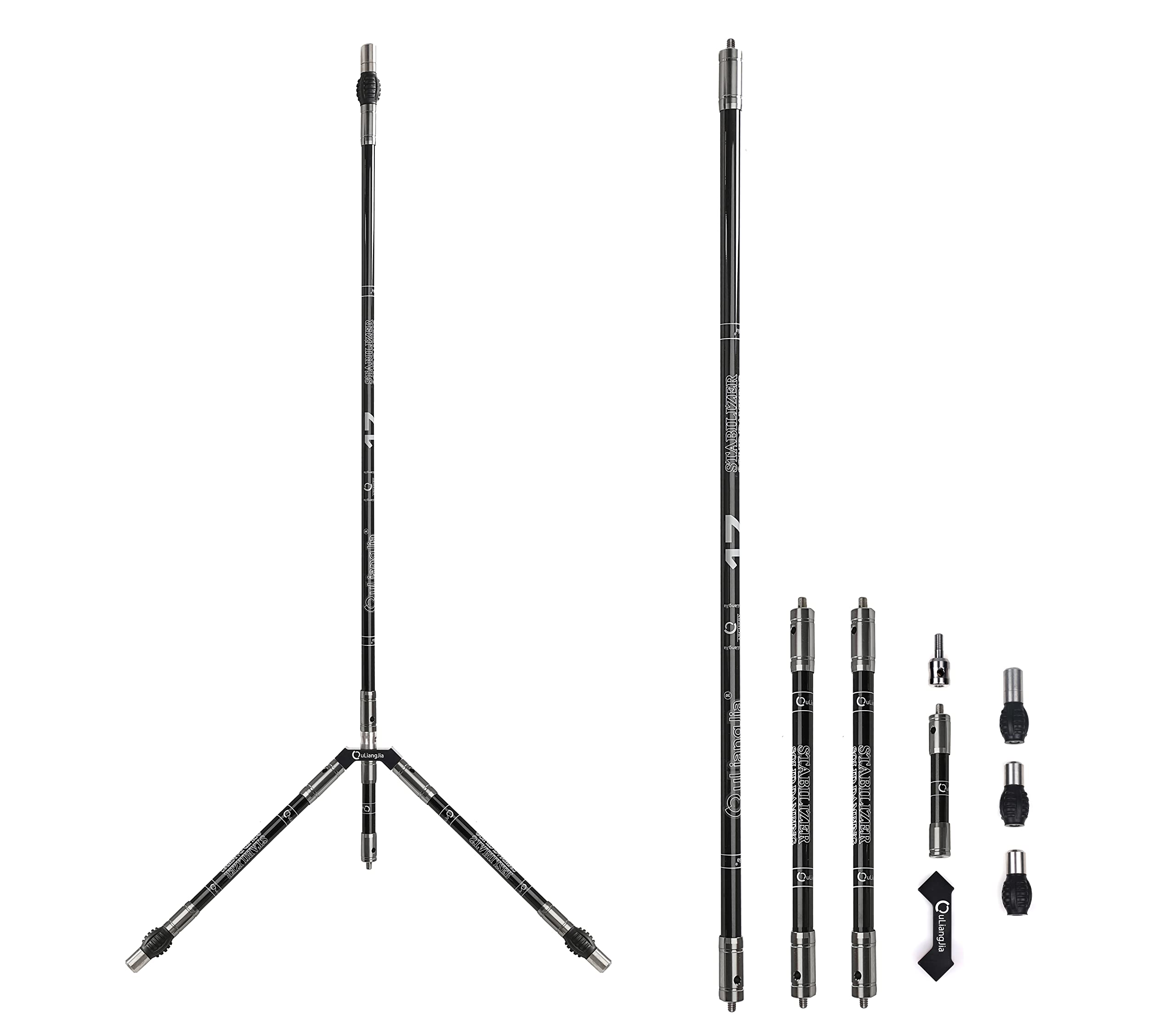 Carbon Fiber Recurve Bow Stabilizer Set - Lightweight Archery Stabilizer Extension Rod for Improved Accuracy | Perfect for Target Practice & Hunting
