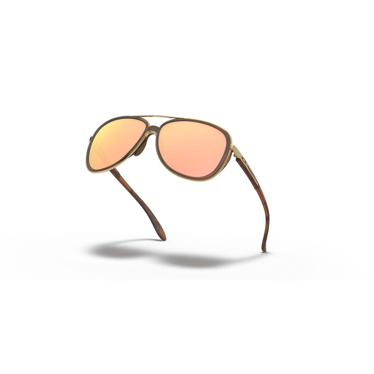 Oakley Split Time Sunglasses Brown Tortoise Frame with Prizm Rose Gold Polarized Lenses - 0OO4129 412914 - Perfect for Outdoor Sports & Driving