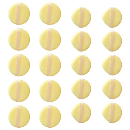 FOMIYES 20pcs Makeup Sponge Set - Soft Triangle & Round Powder Puff for Foundation, Blush, and Eye Makeup | Beauty Blender & Cosmetic Sponge Applicators for Women | Perfect for Daily Makeup & Professional Use