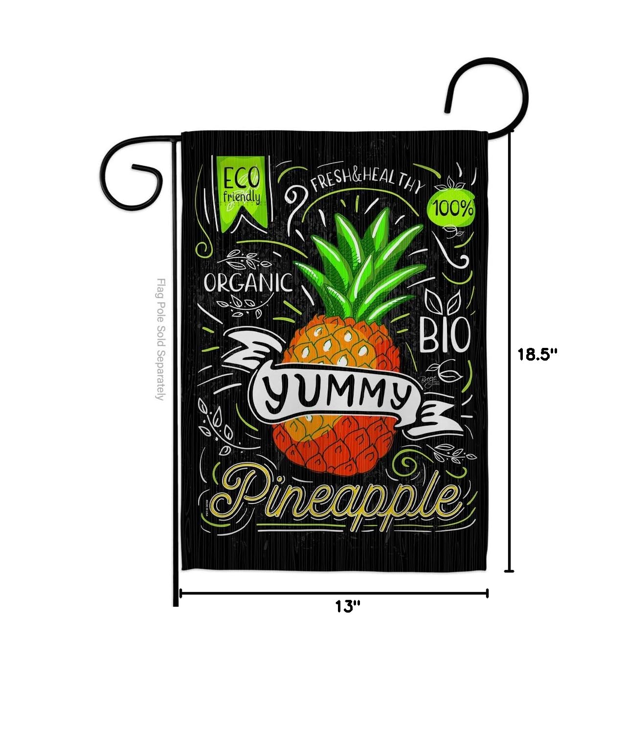 Pineapple Garden Flag - Tropical Summer Decor for Yard & House