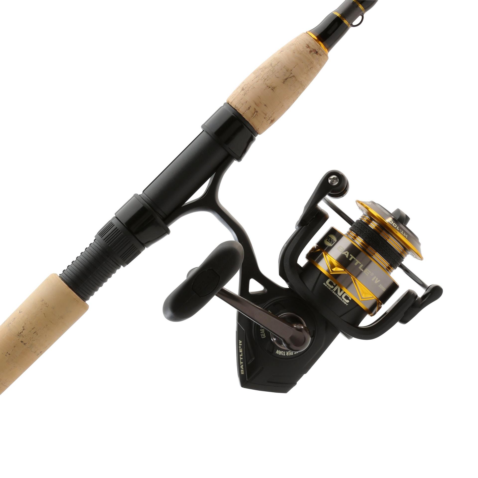 Battle IV Spinning Rod and Reel Combo - Premium Fishing Gear for Freshwater & Saltwater Anglers - Perfect for Bass, Trout, and Walleye Fishing