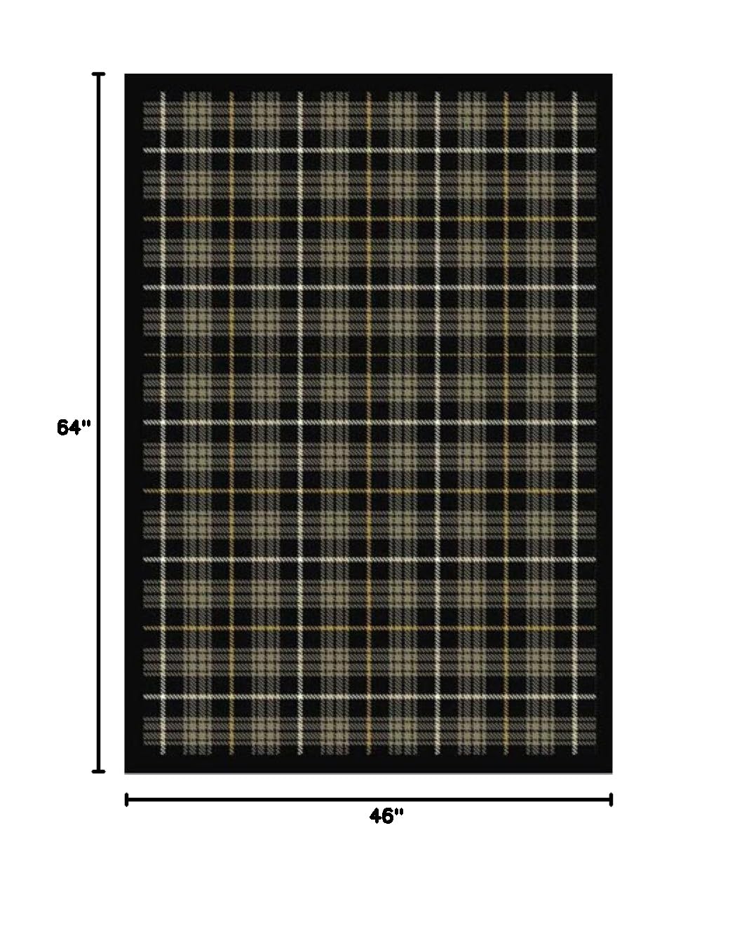 Joy Carpets Kaleidoscope Bit O' Scotch Whimsical Flannel Gray Area Rugs - Soft Kids Room Rug, Playroom Floor Mat, Nursery Decor for Cozy Home