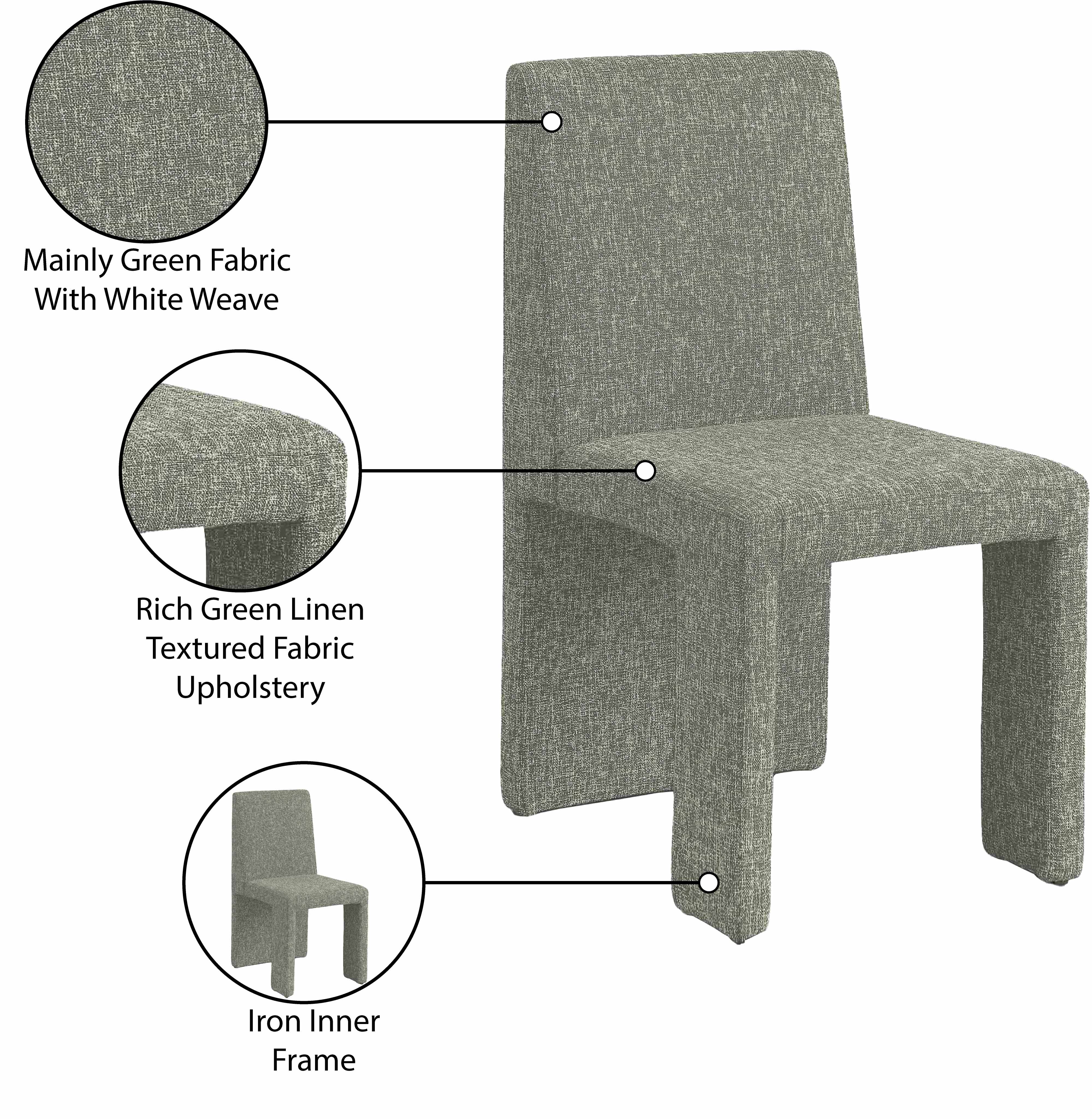 Benson Linen Textured Fabric Dining Chair - Modern Farmhouse Style Upholstered Seat for Kitchen, Dining Room & Home Decor | Comfortable & Durable