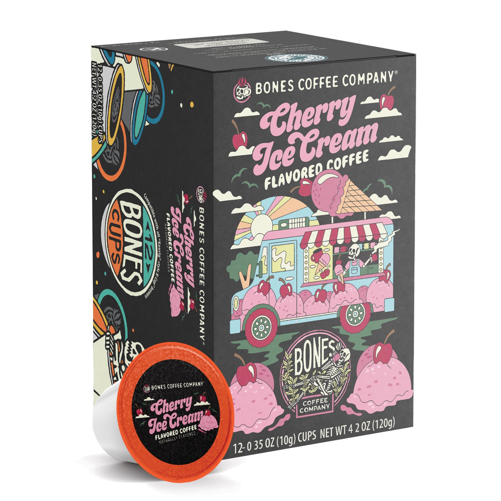 12 Pack Cherry Ice Cream Bones Cups - Dog Treats for Training & Chewing - Perfect for Small & Medium Dogs