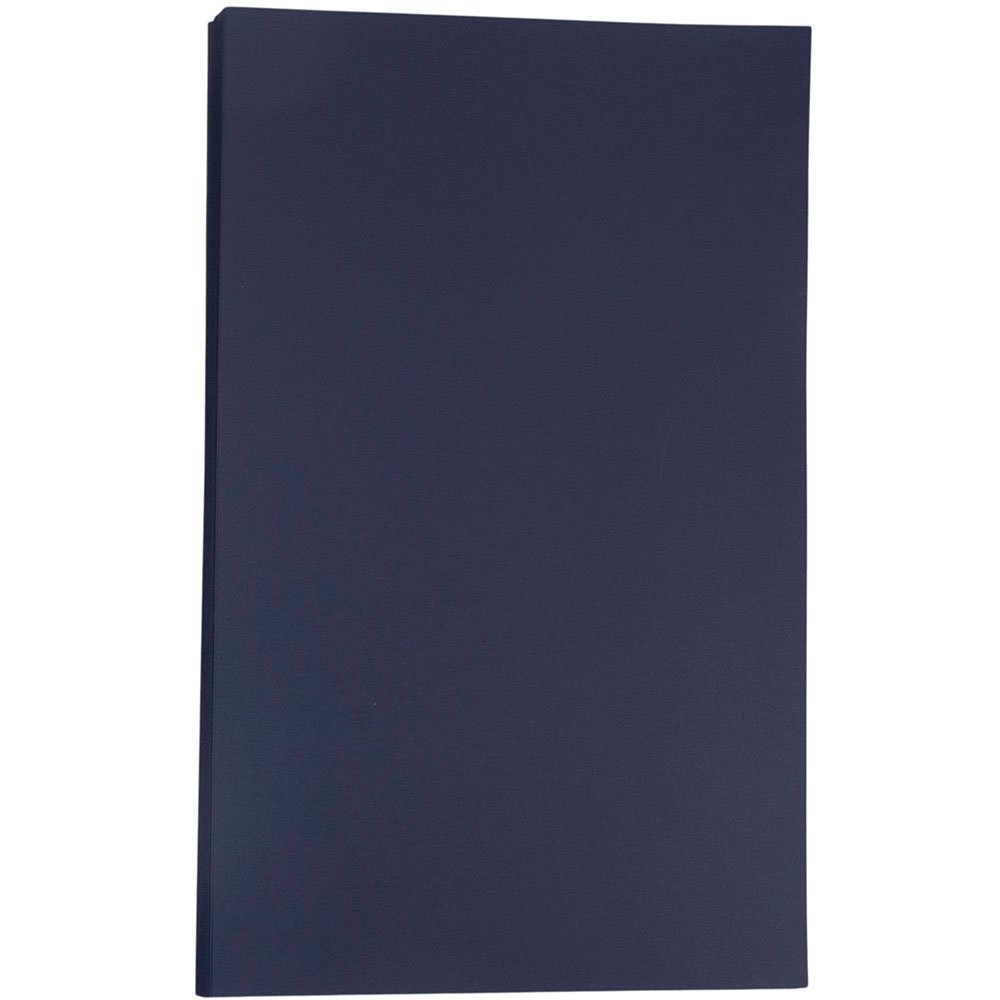 JAM PAPER Legal Size Matte 100lb Cardstock - 8.5 x 14 Inches Cover Paper - 216 GSM Heavy Weight - Navy Blue - 250 Sheets per Pack - Perfect for Business Cards, Invitations & Professional Documents