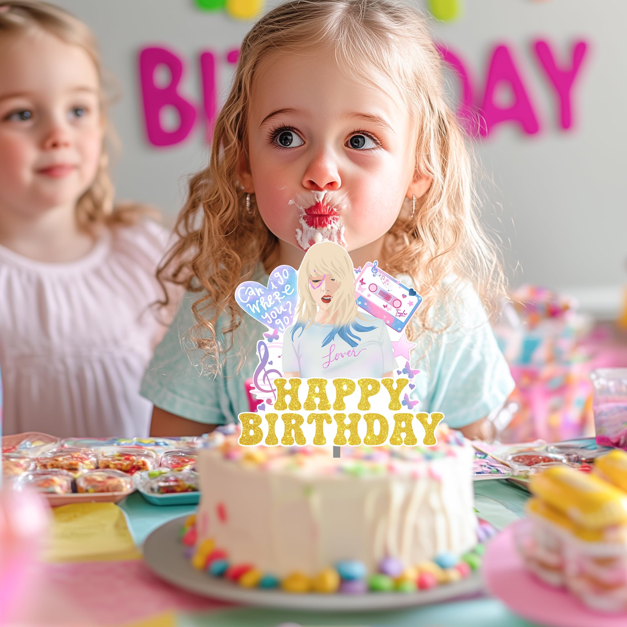 Super Star Music Cake Toppers - Birthday Party Decorations for Singer Fans, Celebration Cake Topper Supplies | Perfect for Birthday Parties, Concerts, Music Themed Events & Fan Gatherings