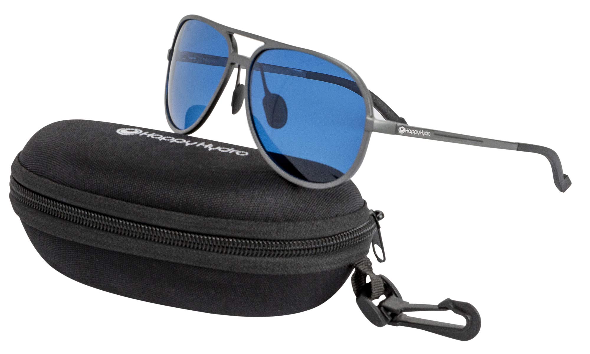 Happy Hydro HPS Grow Room Glasses - Polarized Lenses with UVA/UVB/UVC Protection - Aviator Style Safety Glasses with Protective Case - Ideal for Indoor Gardening & Hydroponic Grow Rooms