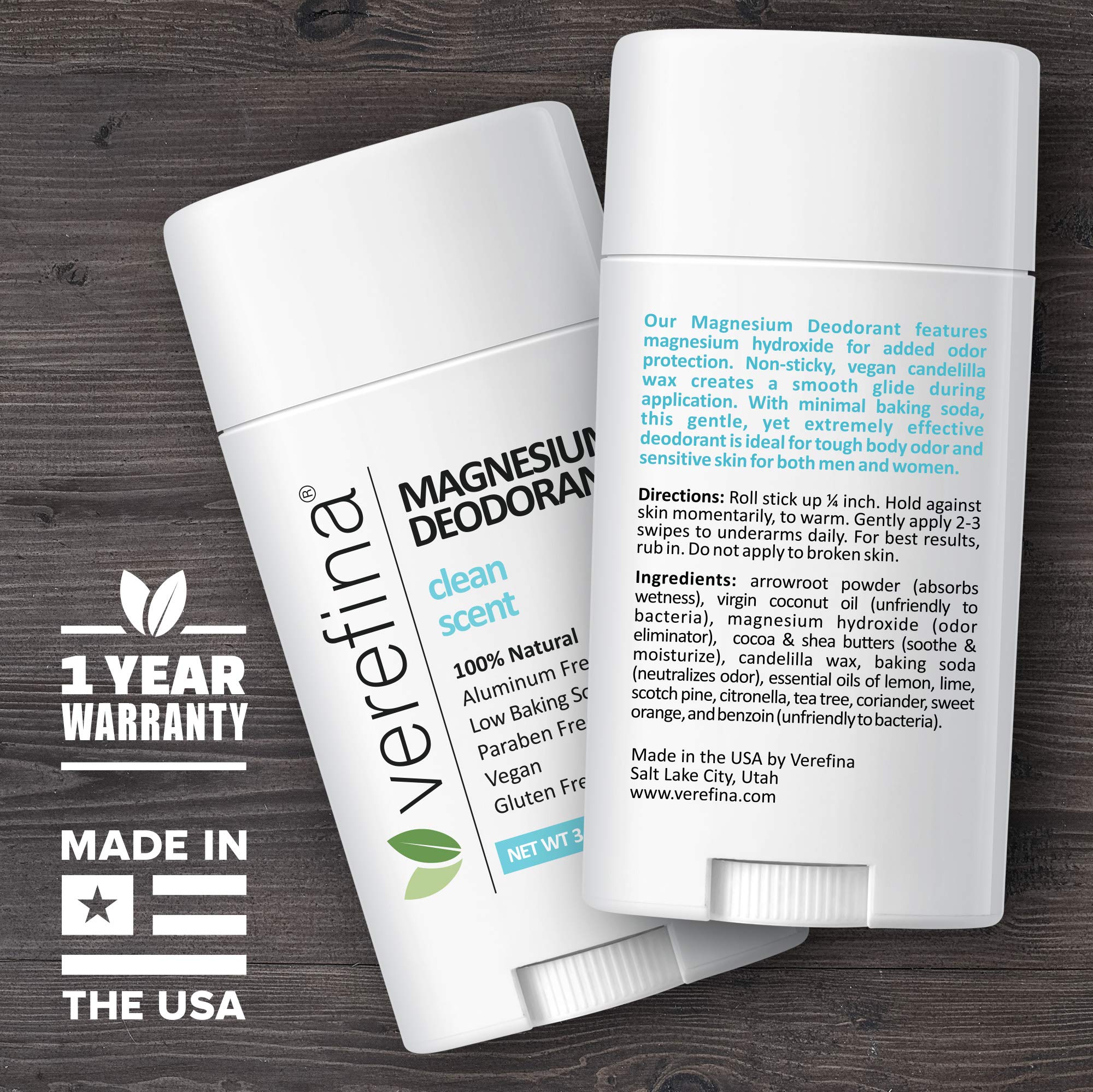 Natural Aluminum-Free Deodorant for Men & Women - Hypoallergenic, Vegan, Cruelty-Free & Non-Toxic | Paraben-Free & Sensitive Skin Safe | 3 Oz Stick | Ideal for Gym, Work & Daily Freshness