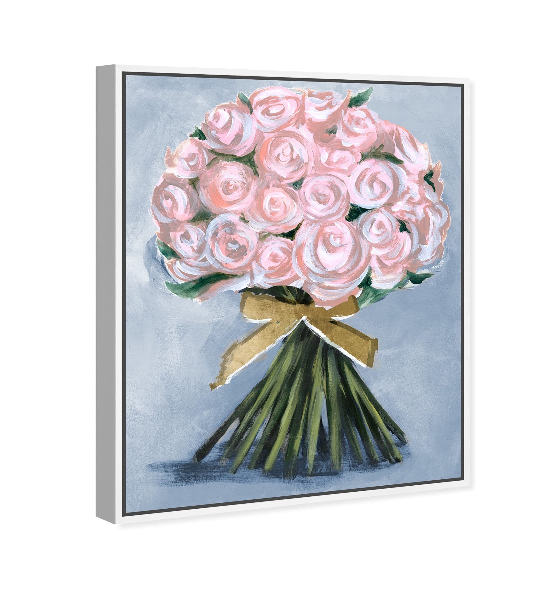 Oliver Gal Artist Co. Floral & Botanical Wall Art - Framed Canvas Print 'Wonderful Spring Bouquet' - Home Decor for Living Room, Bedroom & Office
