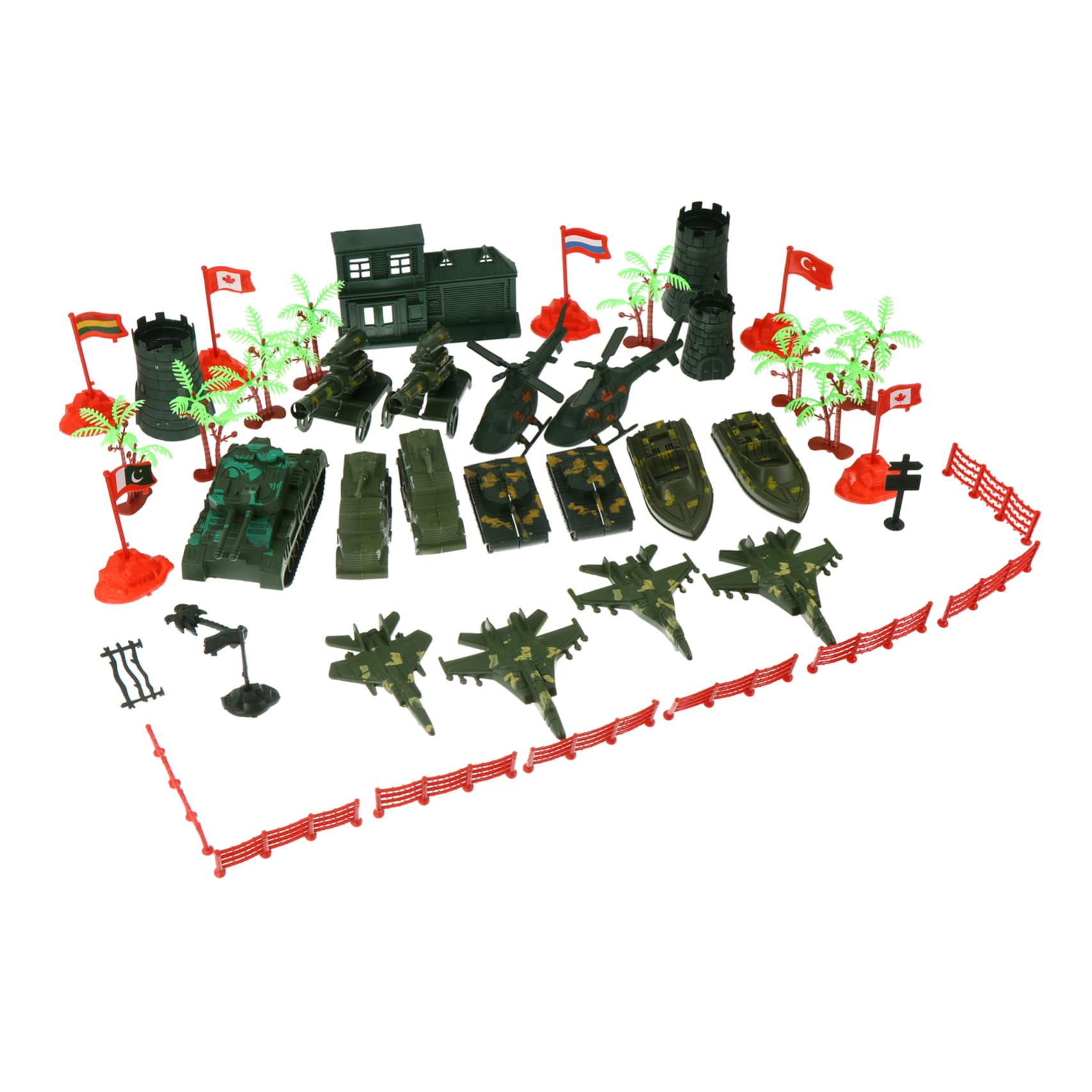 VICASKY 41pcs Kids Action Figure Playset - Children's Toy Model Set with Accessories for Sand Table Games | Perfect for Pretend Play, Collecting & Creative Scenes