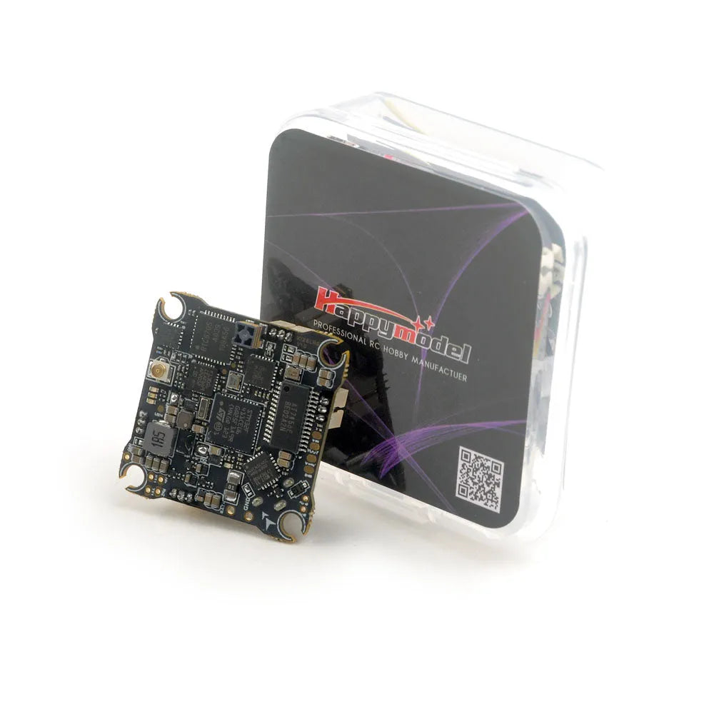 Happymodel X12 AIO 5-in-1 Flight Controller with Built-in 12A ESC & OpenVTX Support for Mobula7 1S Racing Drone - ELRS Version | Perfect for FPV Racing, Freestyle Flying, and Drone Enthusiasts