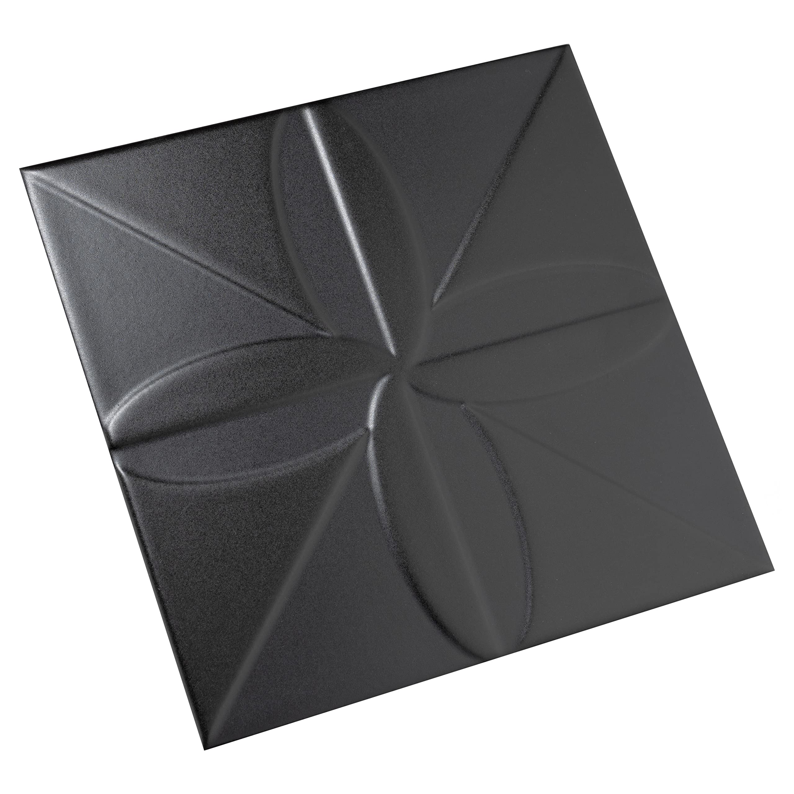 Merola Tile Triplex Fronteira Black 7-3/4