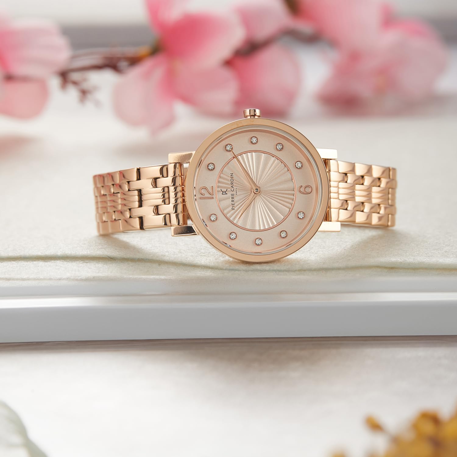 Pierre Cardin Women's Analog Watch with Pale Pink Dial - CCM.0544 | Elegant Fashion Accessory for Casual Wear, Office & Special Occasions