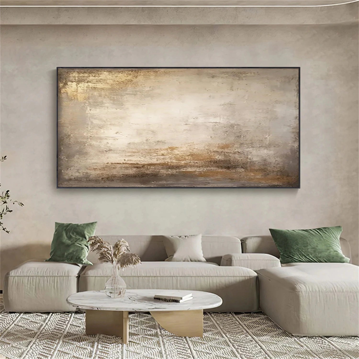 Abstract Painting #AB 306 - Modern Wall Art for Living Room, Bedroom & Office Decor | Large Canvas Artwork for Home & Office