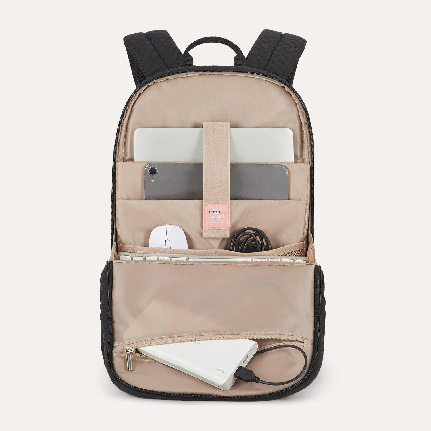Bonchemin 15.6 Inch Laptop Backpack for Men & Women - Waterproof Travel Backpack with USB Charging Port - Perfect for Business, College, Commuting & Airplane Carry-On