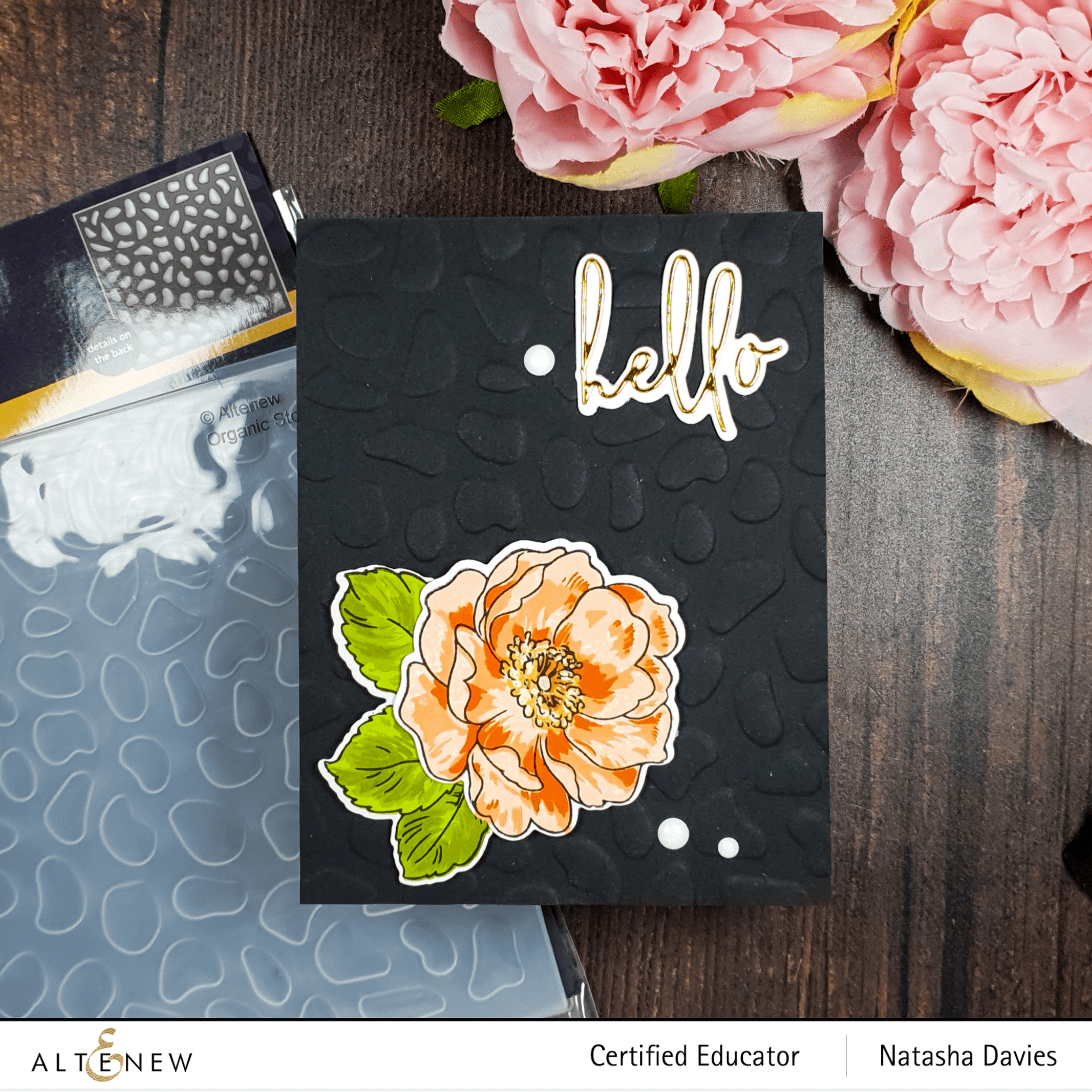 Organic Stones 3D Embossing Folder for Card Making & Scrapbooking - DIY Craft Paper Texture Tool