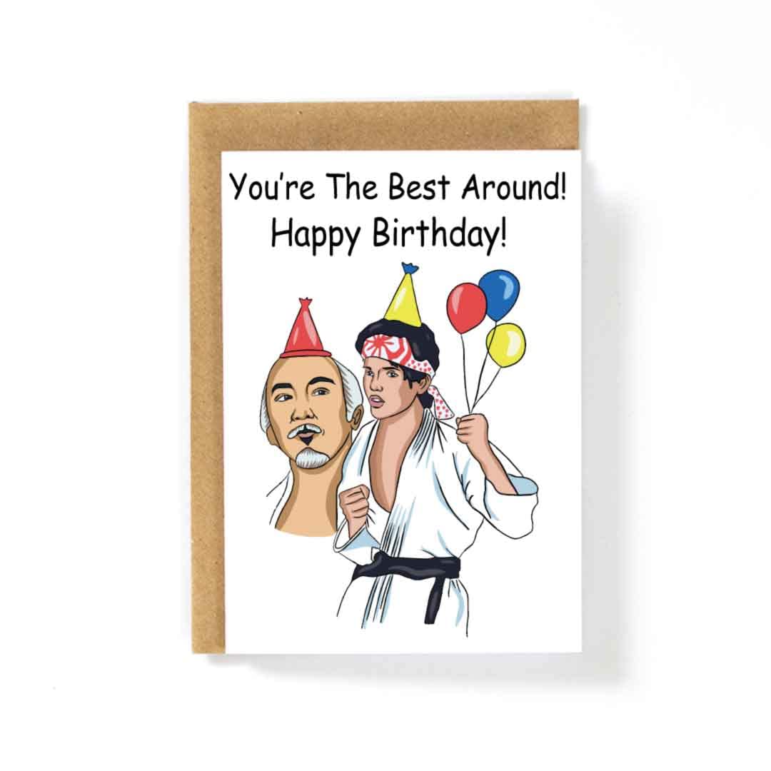 Cobra Kai Birthday Card - Karate Kid Inspired Greeting Card for Fans - Perfect for Birthdays, Karate Enthusiasts & Movie Lovers