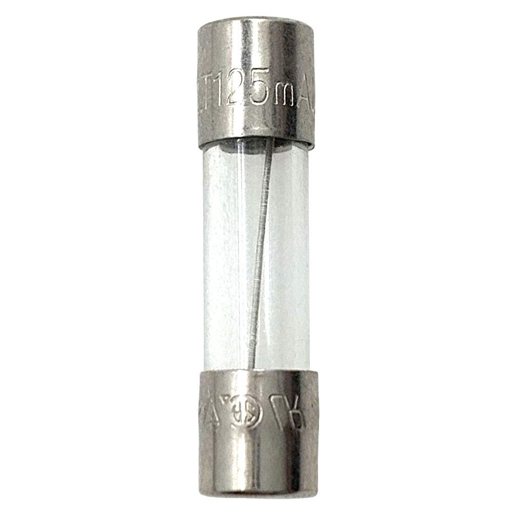 Slow-Blow Glass Fuse 5x20mm T125mA L250V (10PCS) - 125mA 0.125A Replacement Fuse for Speakers, Amplifiers & Audio Equipment - Perfect for Home Theater Systems & Professional Audio Setups