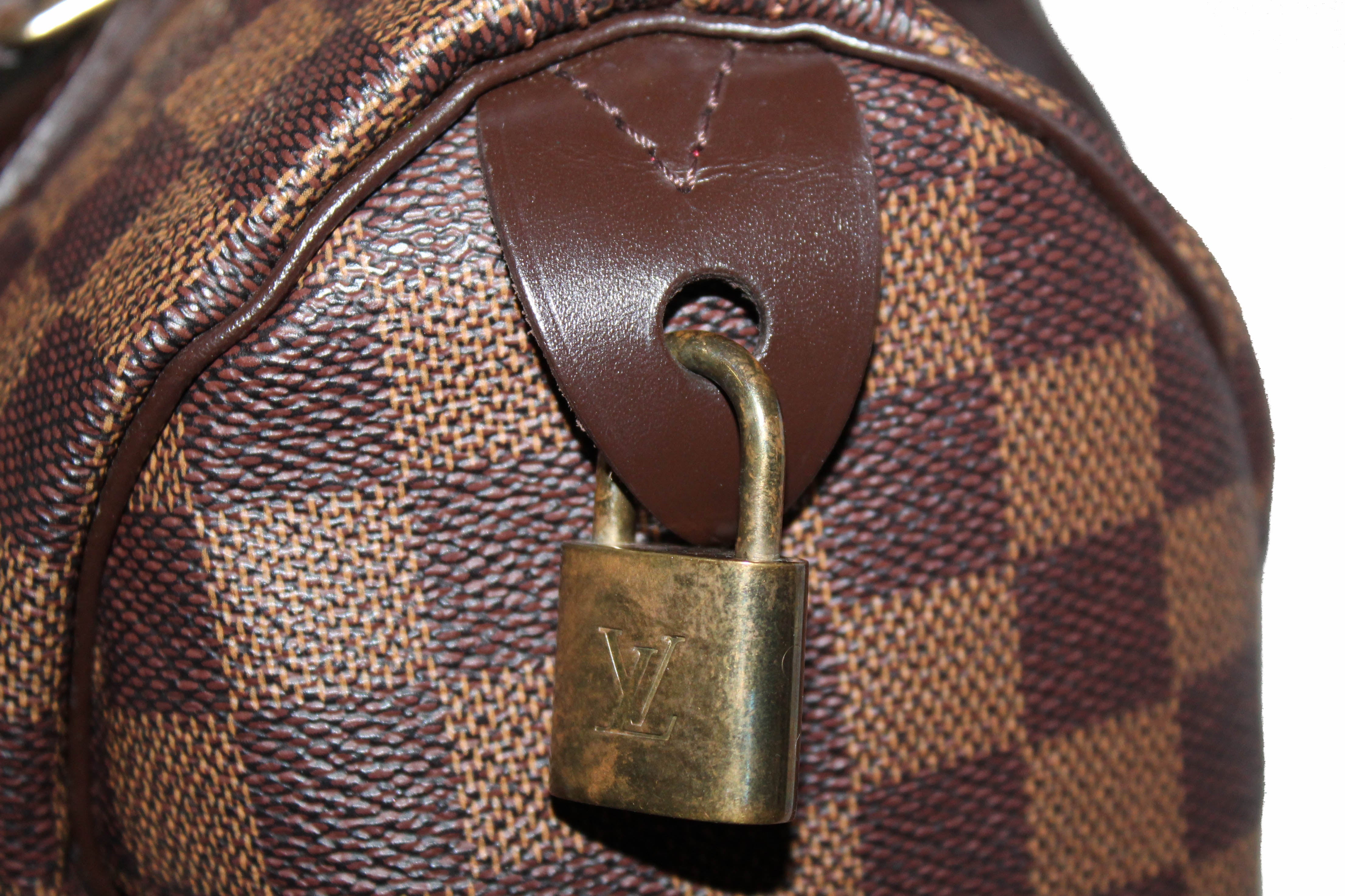 Authentic Louis Vuitton Damier Ebene Speedy 25 Handbag - Luxury Crossbody Purse for Women, Perfect for Travel, Work & Everyday Use