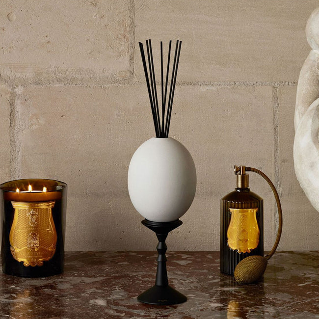 Cire Trudon Abd El Kader Egg Diffuser - Luxury Home Fragrance for Living Room, Bedroom & Office | Premium Scented Home Decor Gift