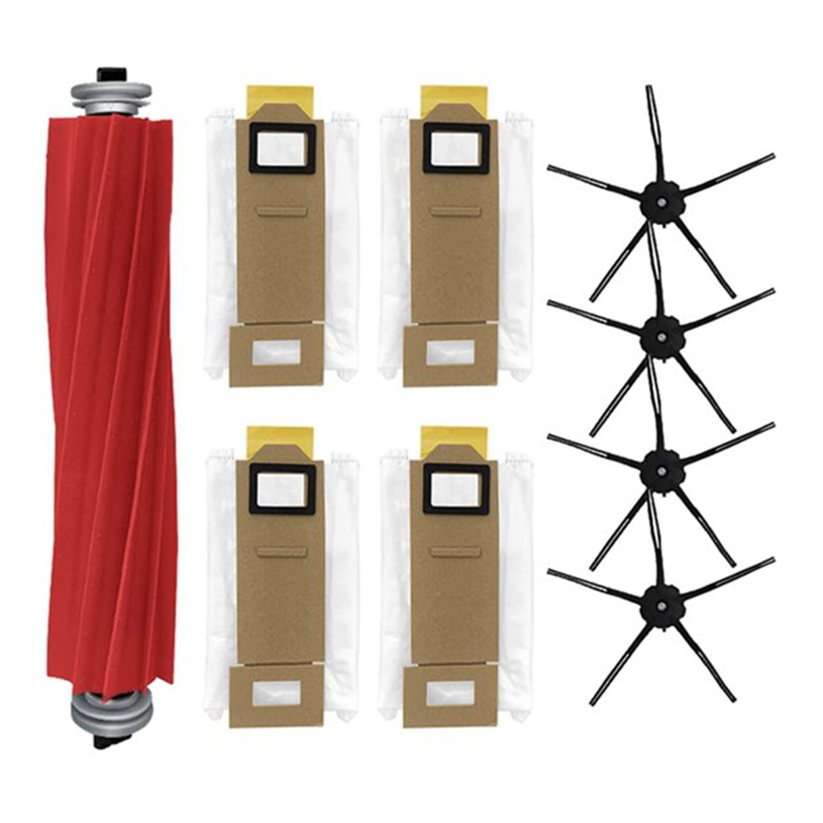 COOLDI 9PCS Replacement Side Brushes for Xiaomi Roborock S7/T7S/T7 Plus - Vacuum Cleaner Accessories Kit with Dust Bags - Perfect for Hardwood Floors, Carpets & Pet Hair Cleaning