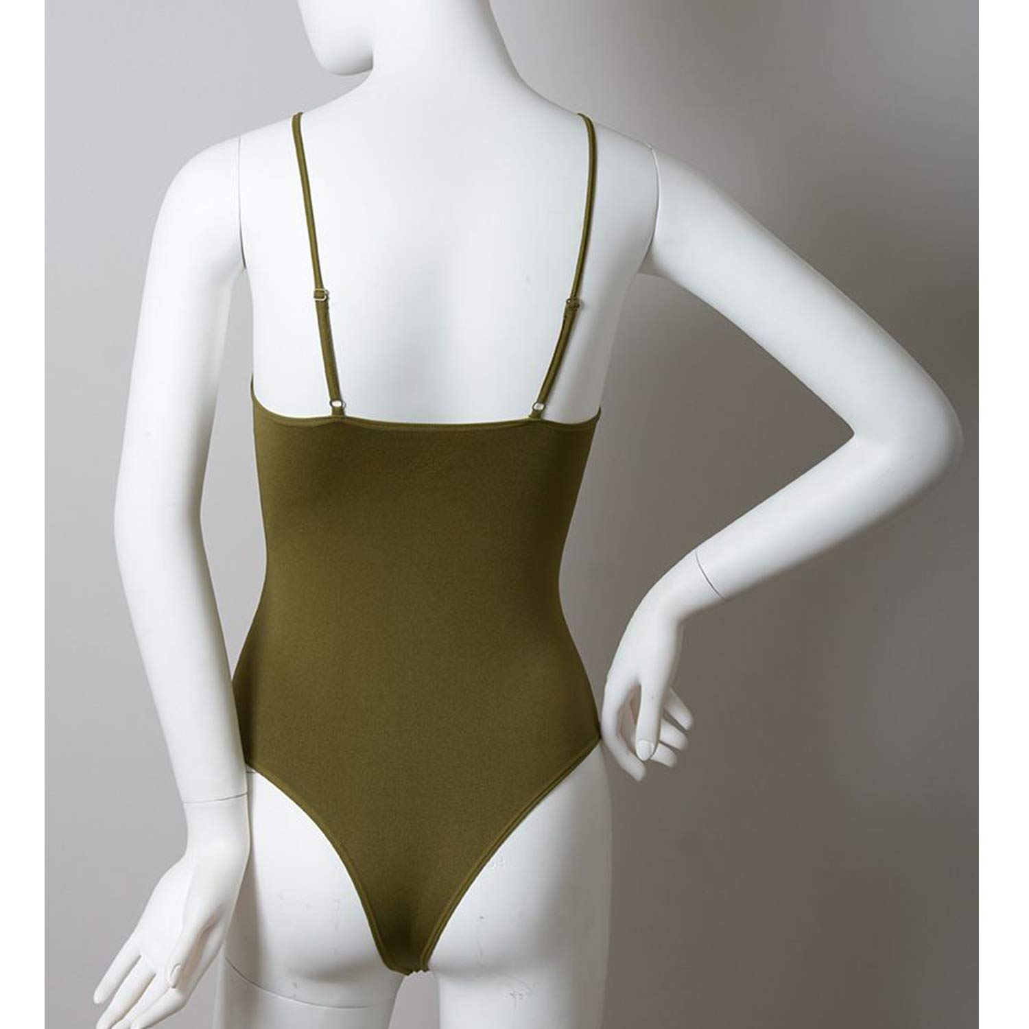 TD Collections Seamless Slash Adjustable Strap Bodysuit - Women's Sexy Lingerie for Date Night & Special Occasions