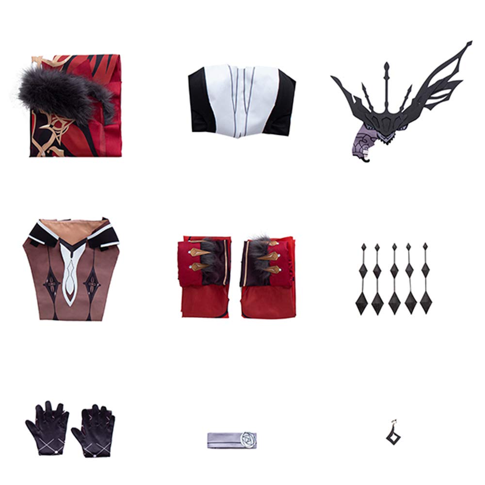 Signora Cosplay Costume - Genshin Impact Game Character Outfit for Halloween, Anime Conventions & Themed Parties