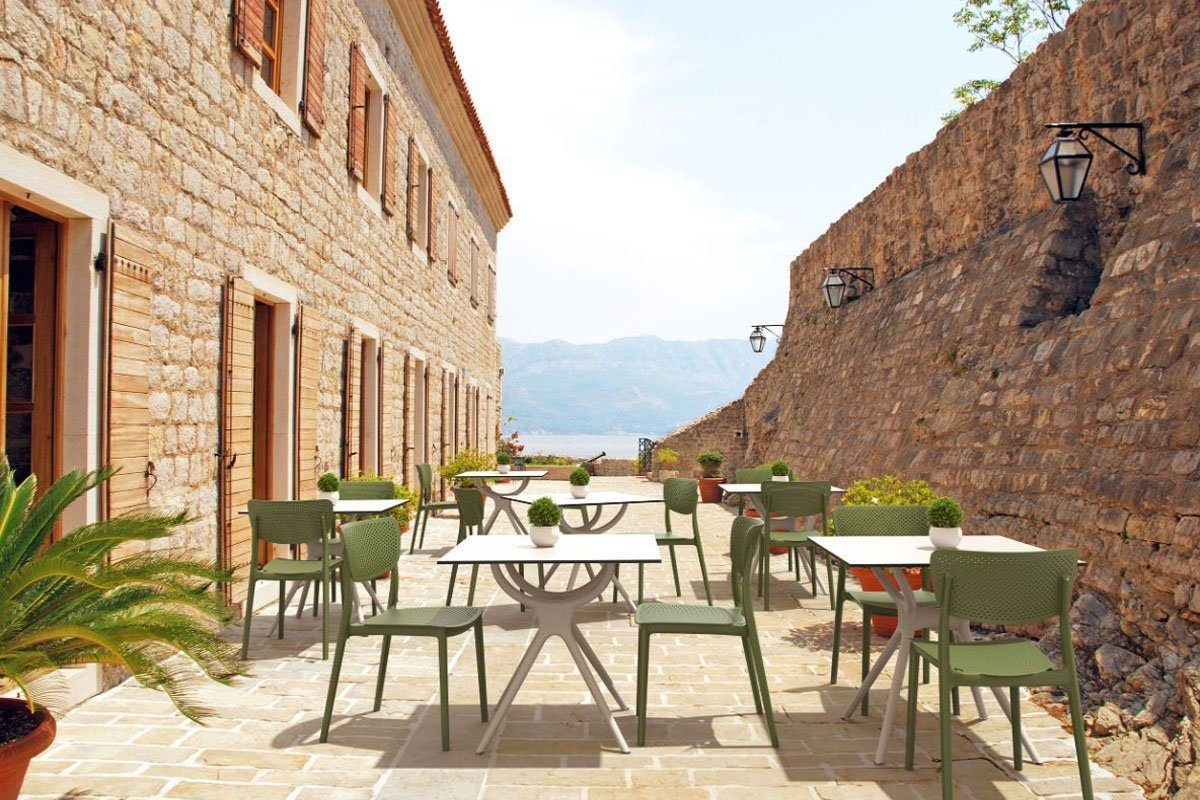Stackable Lucy Dining Chair - Indoor/Outdoor Use for Restaurants, Cafes, and Home Patios | Durable & Stylish Seating Solution