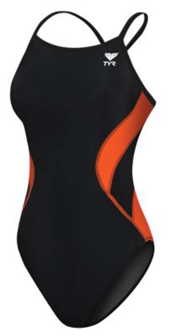TYR Adult Alliance Diamond Back Splice Swimsuit - Women's Competition & Training One-Piece Swimwear for Lap Swimming, Water Aerobics & Pool Workouts