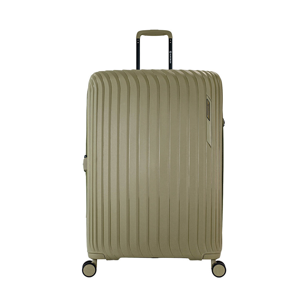 ALAIN DELON AD 1016 28-Inch Polypropylene Double Wheel Expandable Hard Case Spinner Luggage - Green | Perfect for International Travel & Business Trips