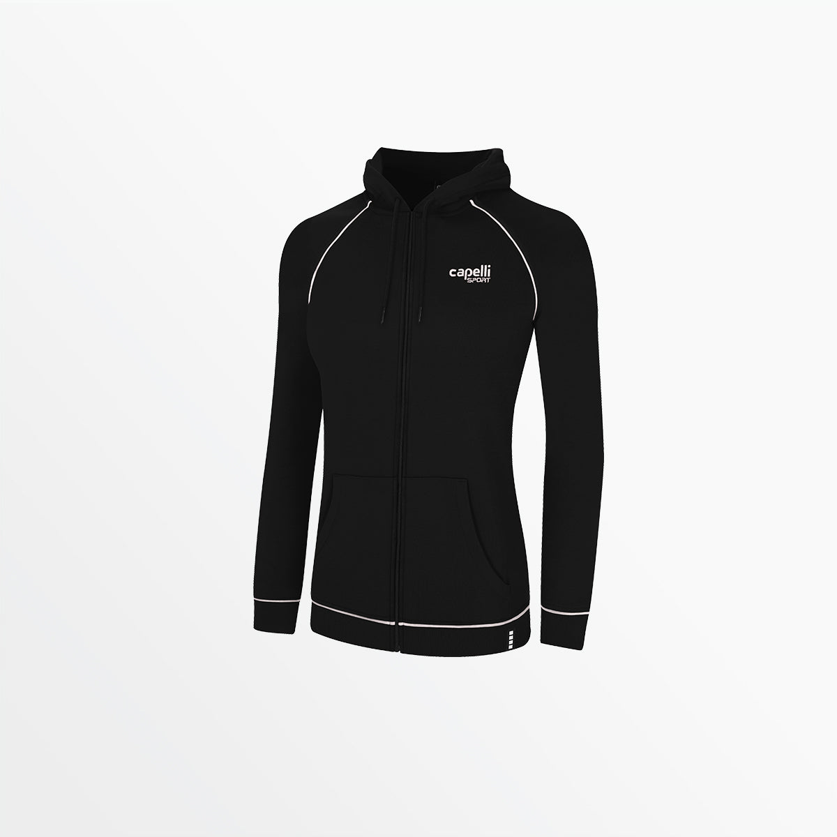 Women's Empire Zip Hoodie with Piping - Stylish & Comfortable Fleece Jacket for Casual Wear, Gym, and Outdoor Activities