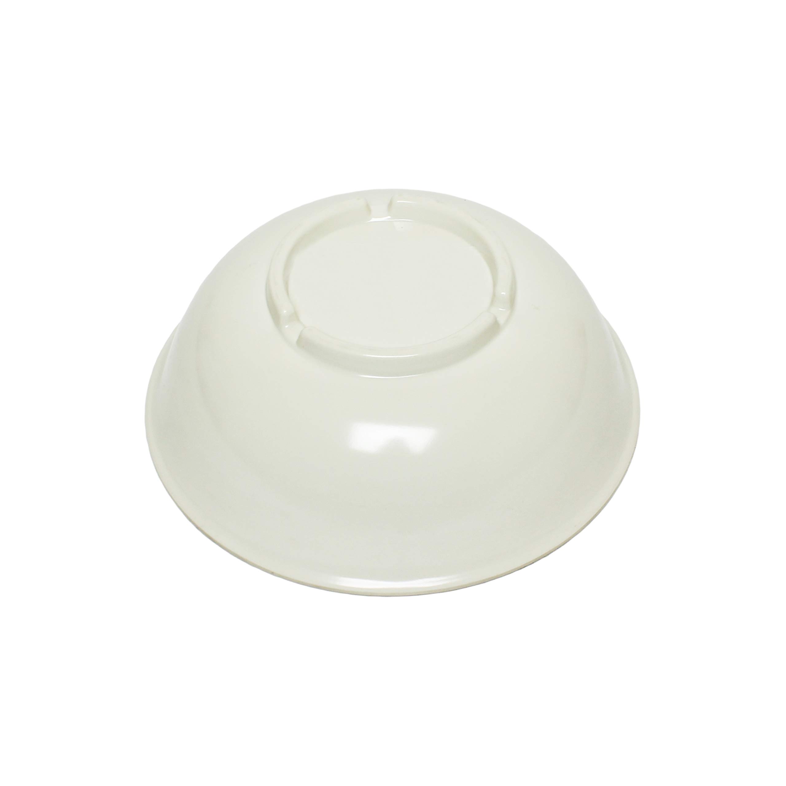 Thunder Group Ivory Melamine Salad Bowl 7.5 Inch - 24 oz (Set of 12) | Durable & Lightweight Dinnerware for Restaurants, Catering, Outdoor Picnics & Home Dining