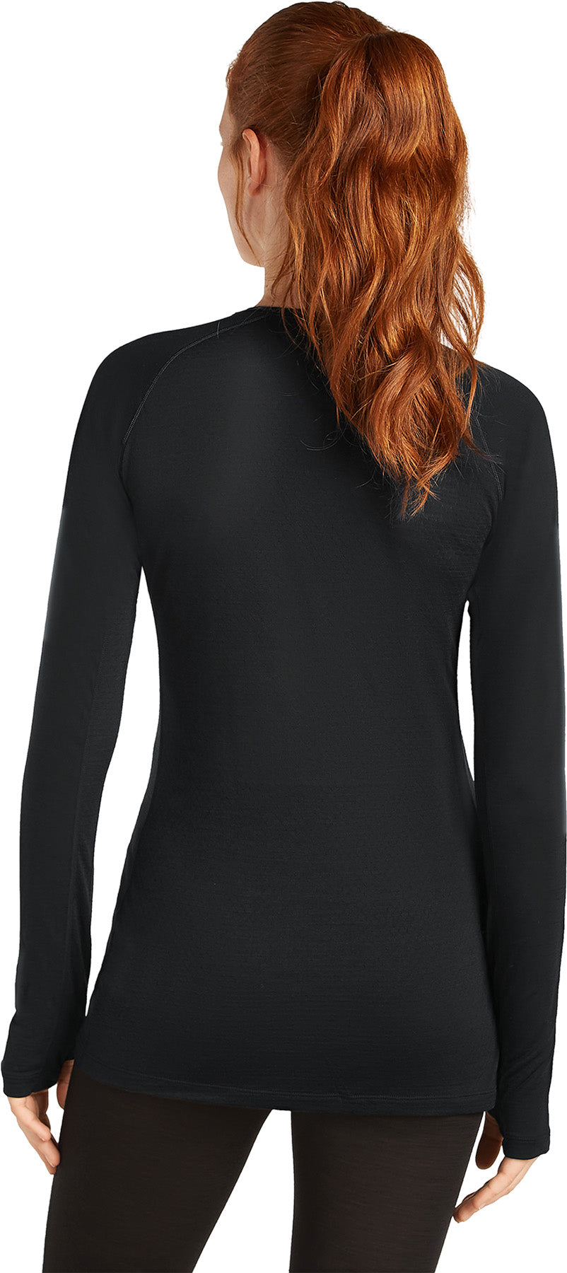 125 ZoneKnit Merino Blend Long Sleeve Thermal Crewneck Top for Women - Warm Winter Base Layer for Hiking, Skiing & Outdoor Activities