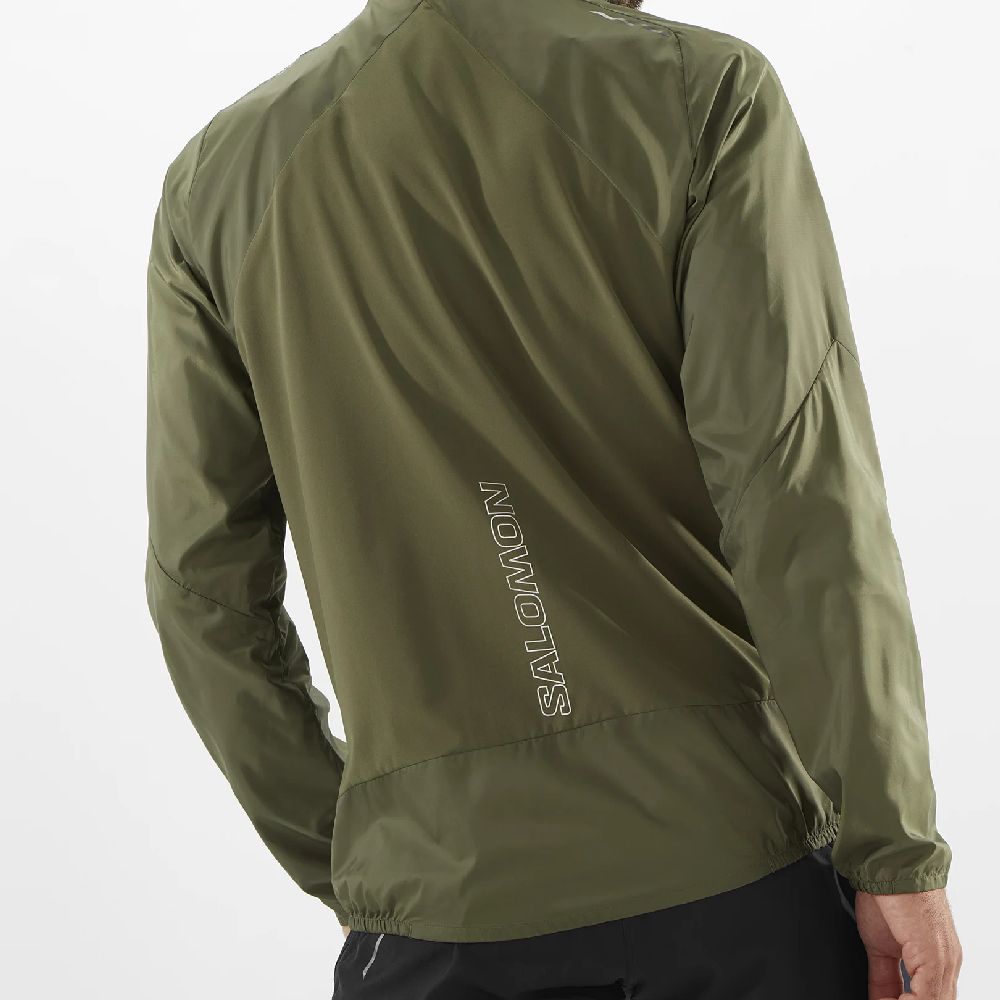 Salomon Men's Bonatti Cross FZ Hoodie - Lightweight Water-Resistant Hiking Jacket for Outdoor Adventures & Trail Running