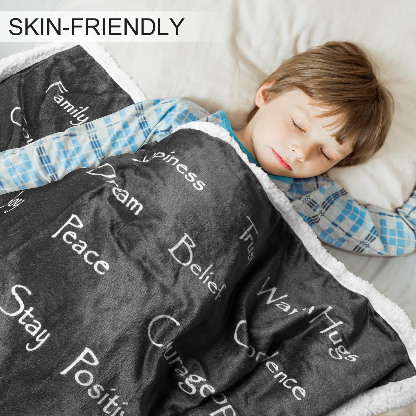 BESTSWEETIE Soft Sherpa Comfort Blanket for Women & Men - 50