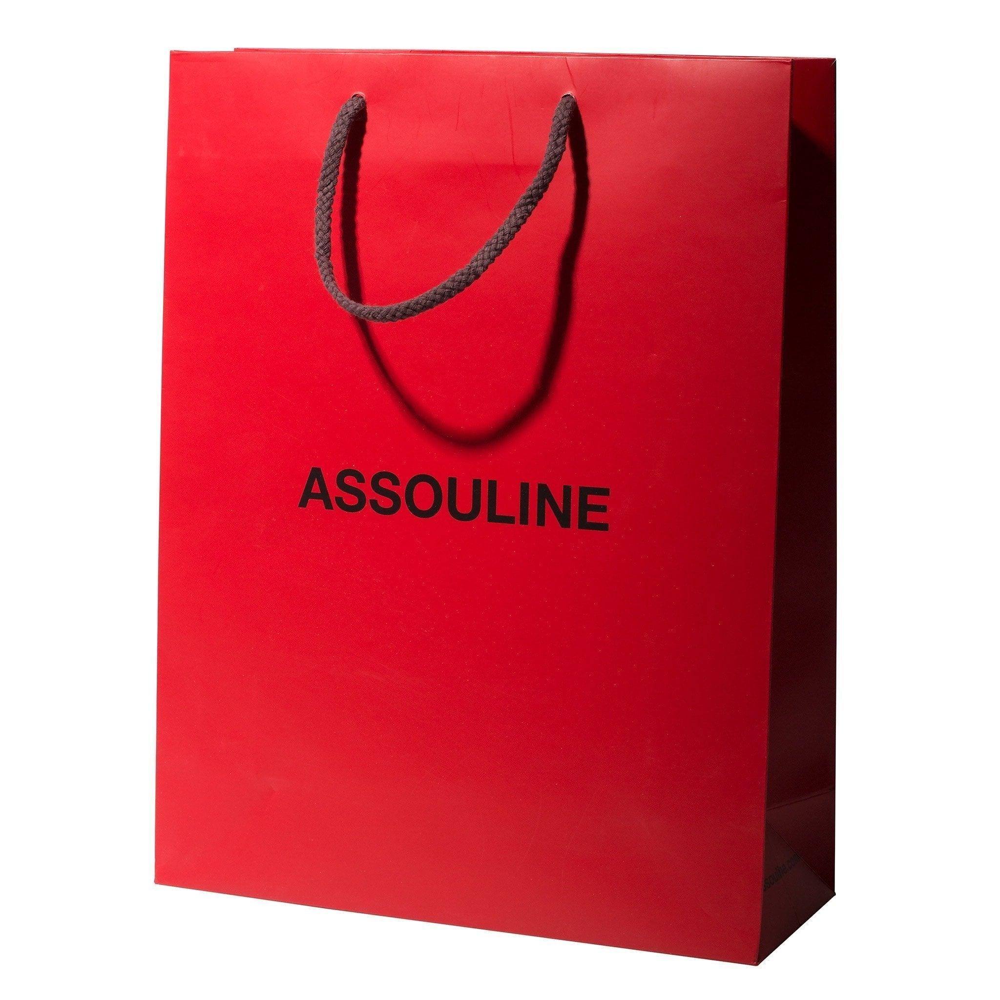 Luxury Assouline Shopping Bags - Small Red Designer Tote for Women | Perfect for Groceries, Books & Gifts | Stylish & Durable Fashion Accessory