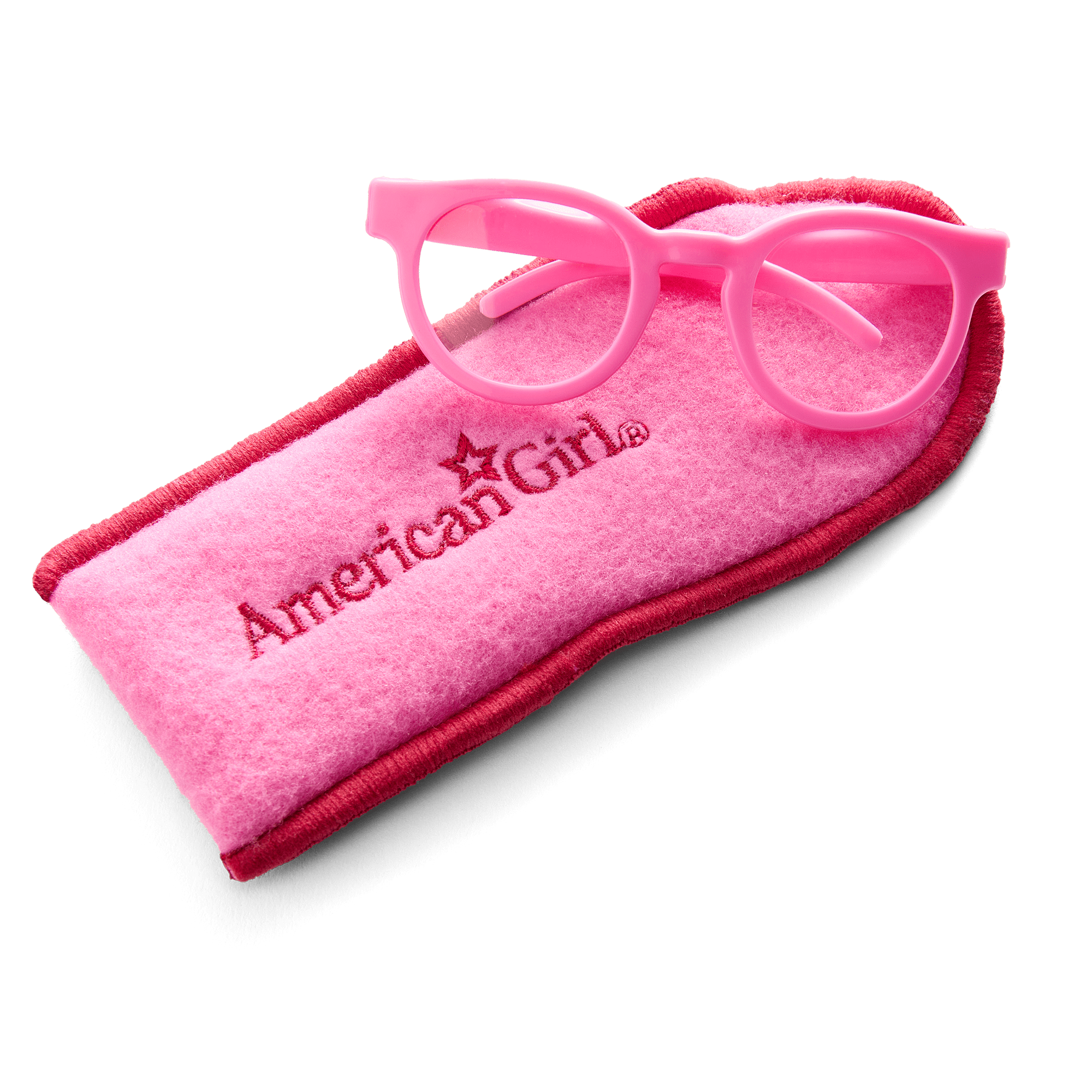 18 Inch Doll Petal Pink Glasses - Stylish Accessory for American Girl Dolls & 18