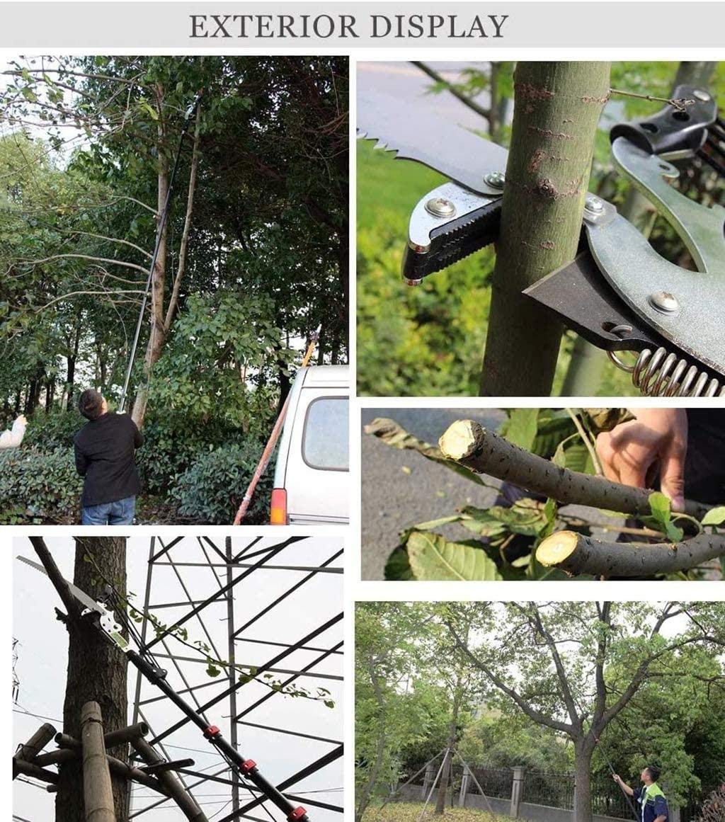 Professional Telescopic Branch Saw with Curved Blade - 30cm Pruning Saw for Tree Trimming | Extends to 18FT (5.4M) Working Height | Ideal for Garden Pruning, Tree Care & Landscaping | Perfect for High Branches, Orchard Maintenance & DIY Projects