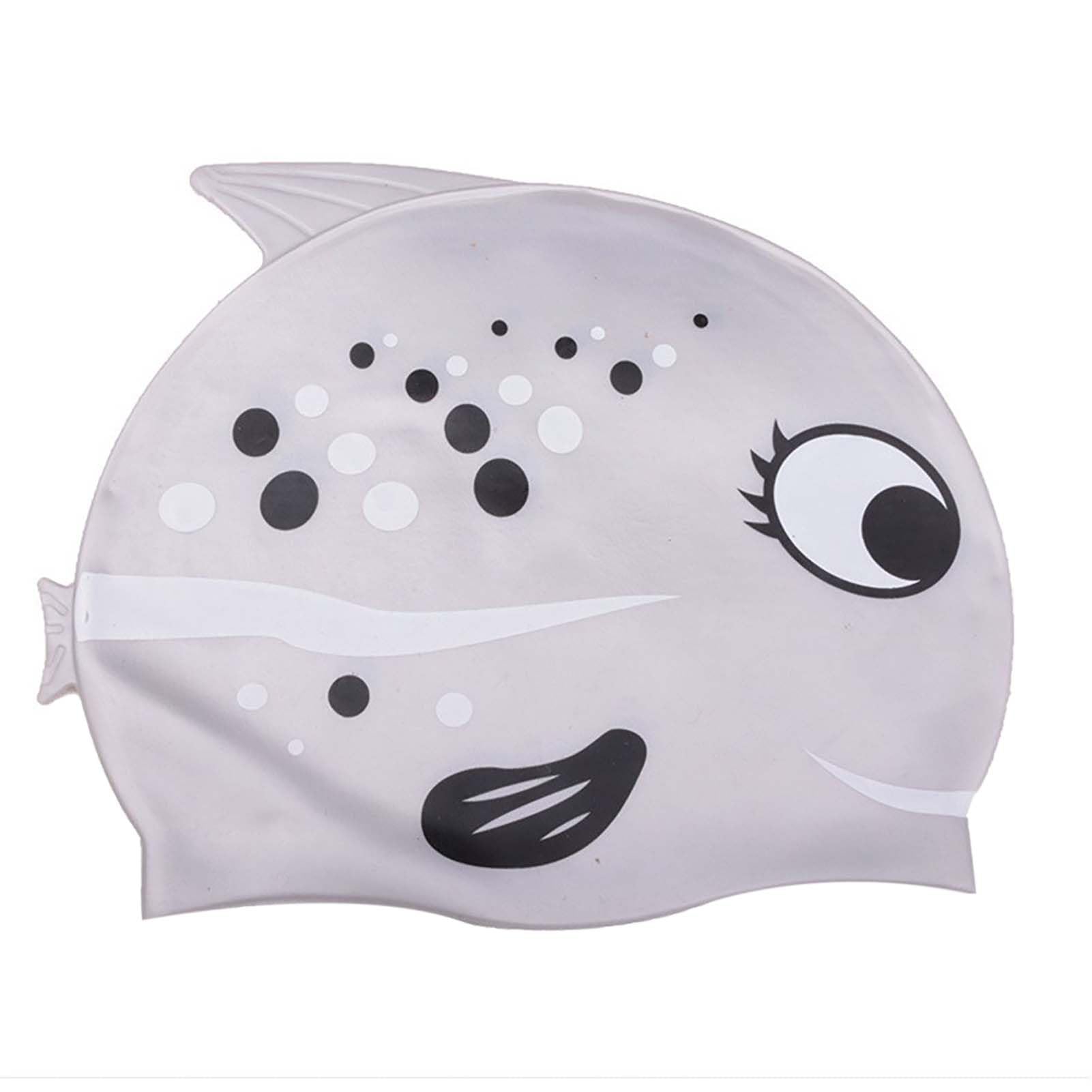 Silicone Swim Cap for Kids - Waterproof Bathing Hat for Boys & Girls with Short, Medium & Long Hair - Perfect for Swimming Lessons, Pool & Beach Activities