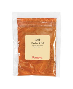 Authentic Jerk Chicken & Fish Seasoning by Penzeys Spices - 3.8 oz (3/4 Cup) Caribbean Spice Blend - Perfect for Grilling, Marinating & BBQ - Pack of 1