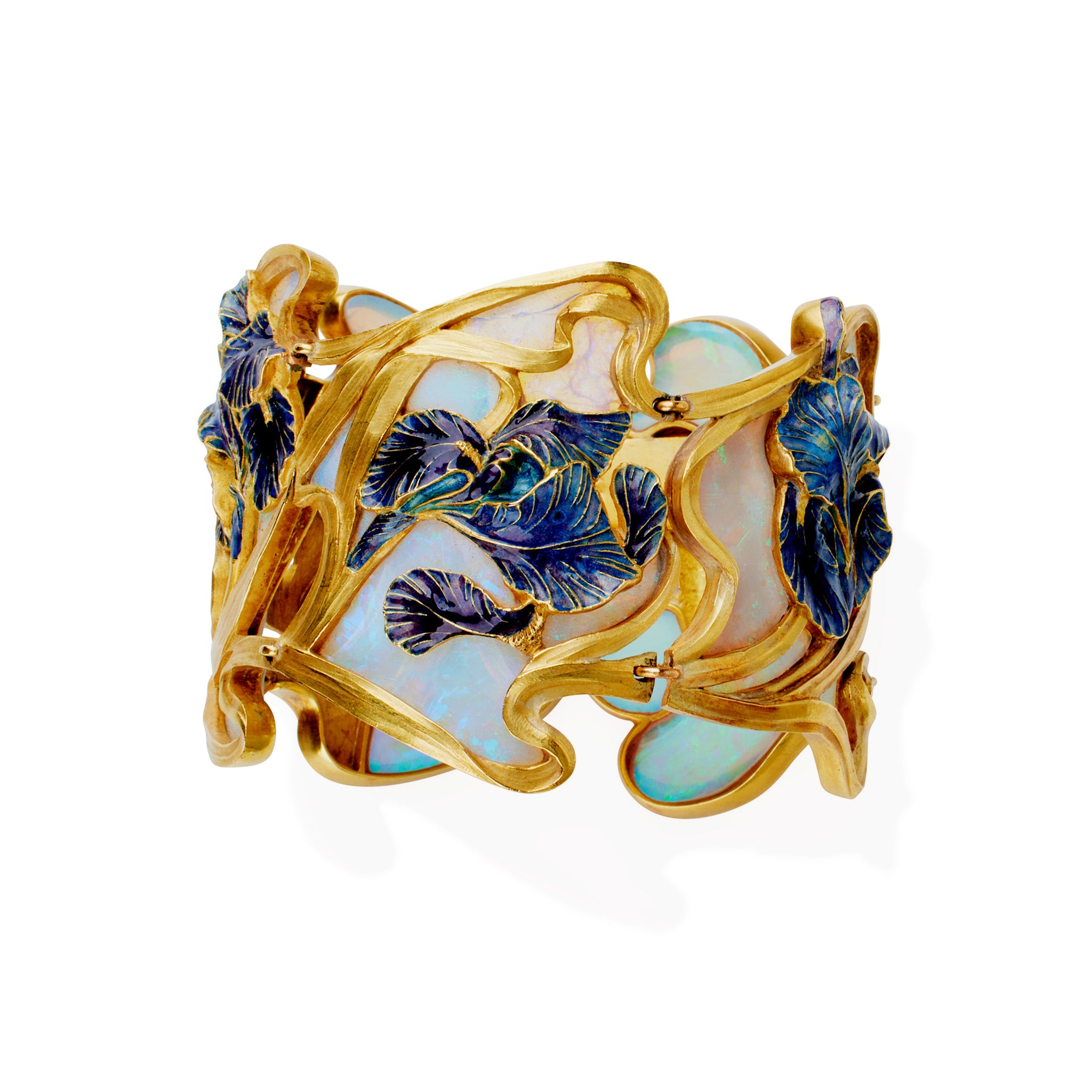 Rene Lalique Iris Bracelet - Elegant Crystal Glass Jewelry for Women, Perfect for Weddings, Parties & Special Occasions