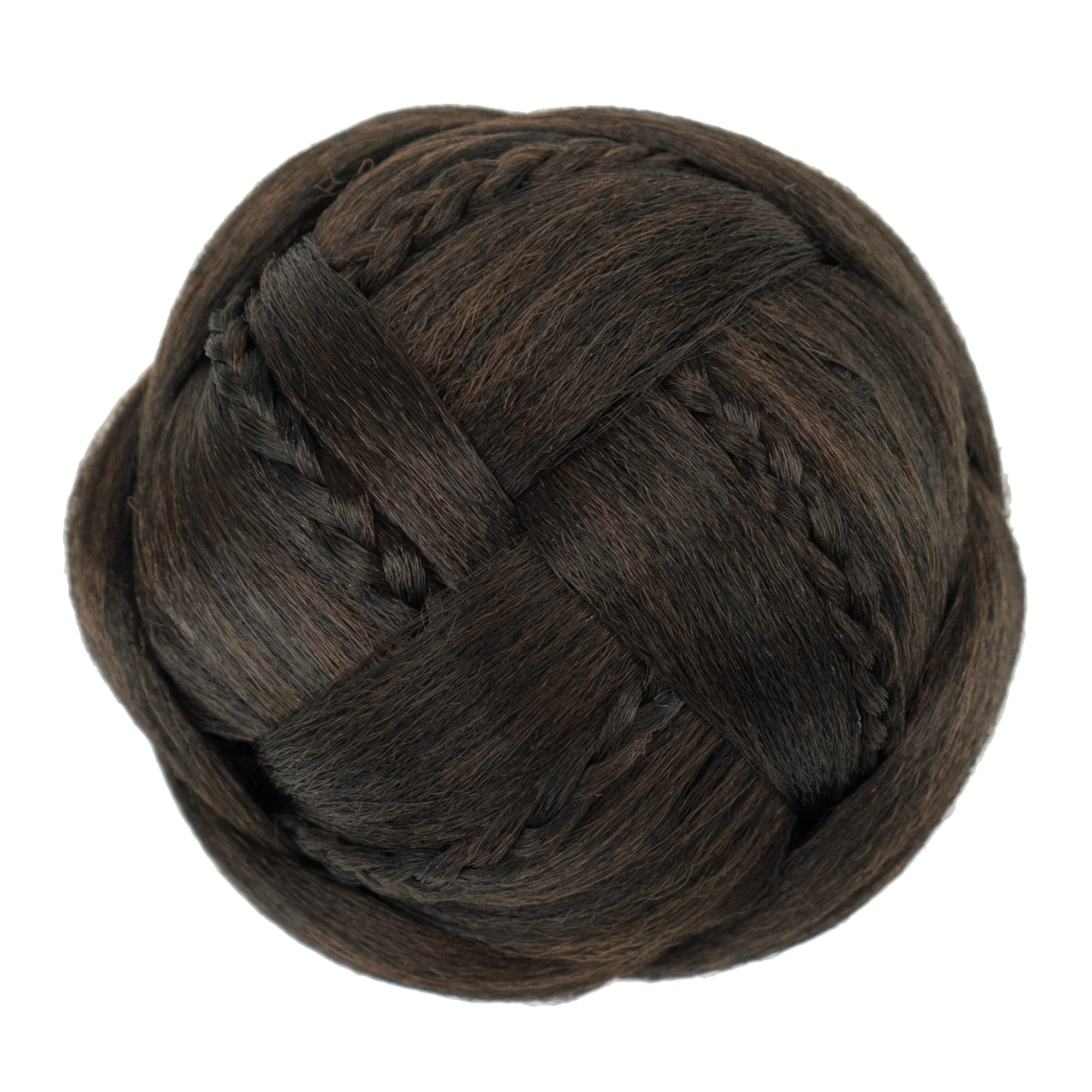 IMISSU Braided Chignon Hair Donut - Women's Dancer Hairpiece for Updo, Wedding & Party - Scrunchies Hair Bun Maker (Chocolate Brown) | Perfect for Ballet, Bridal & Special Occasions