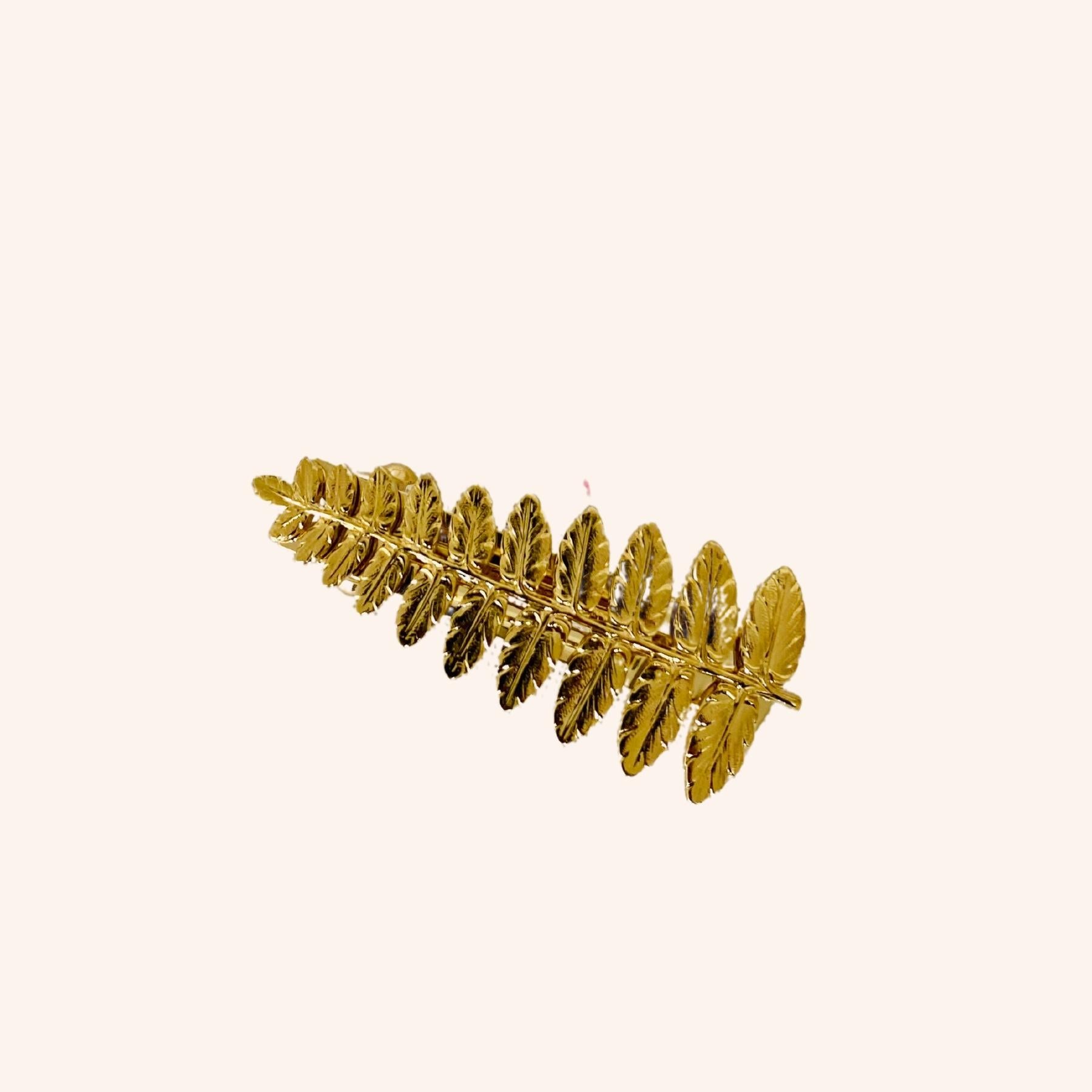Gold Hair Clip for Women - Elegant Small Barrette for Fine Hair - Perfect for Weddings, Parties, and Everyday Style (Hermione Inspired)