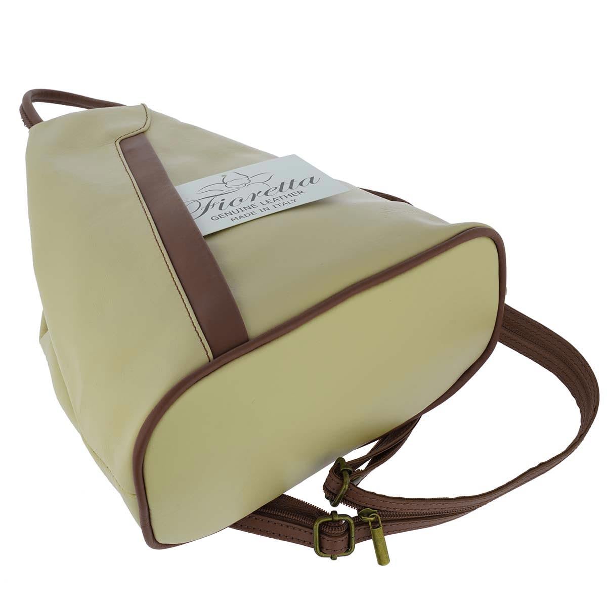 Genuine Italian Leather Women's Backpack - Stylish Top Handle Shoulder Bag & Purse for Work, Travel & Everyday Use