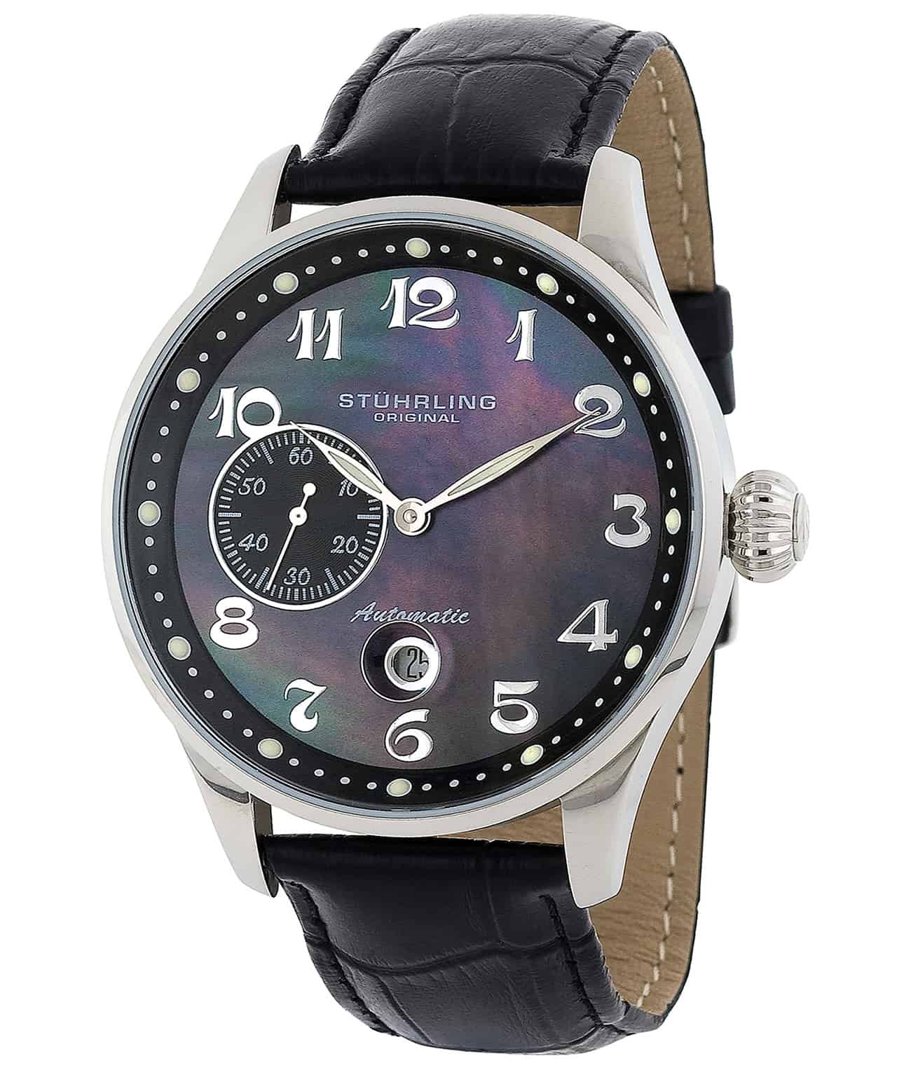 Heritage Grand 148A Automatic 44mm Classic Men's Watch - Luxury Stainless Steel Dress Watch for Business, Formal Occasions & Everyday Wear