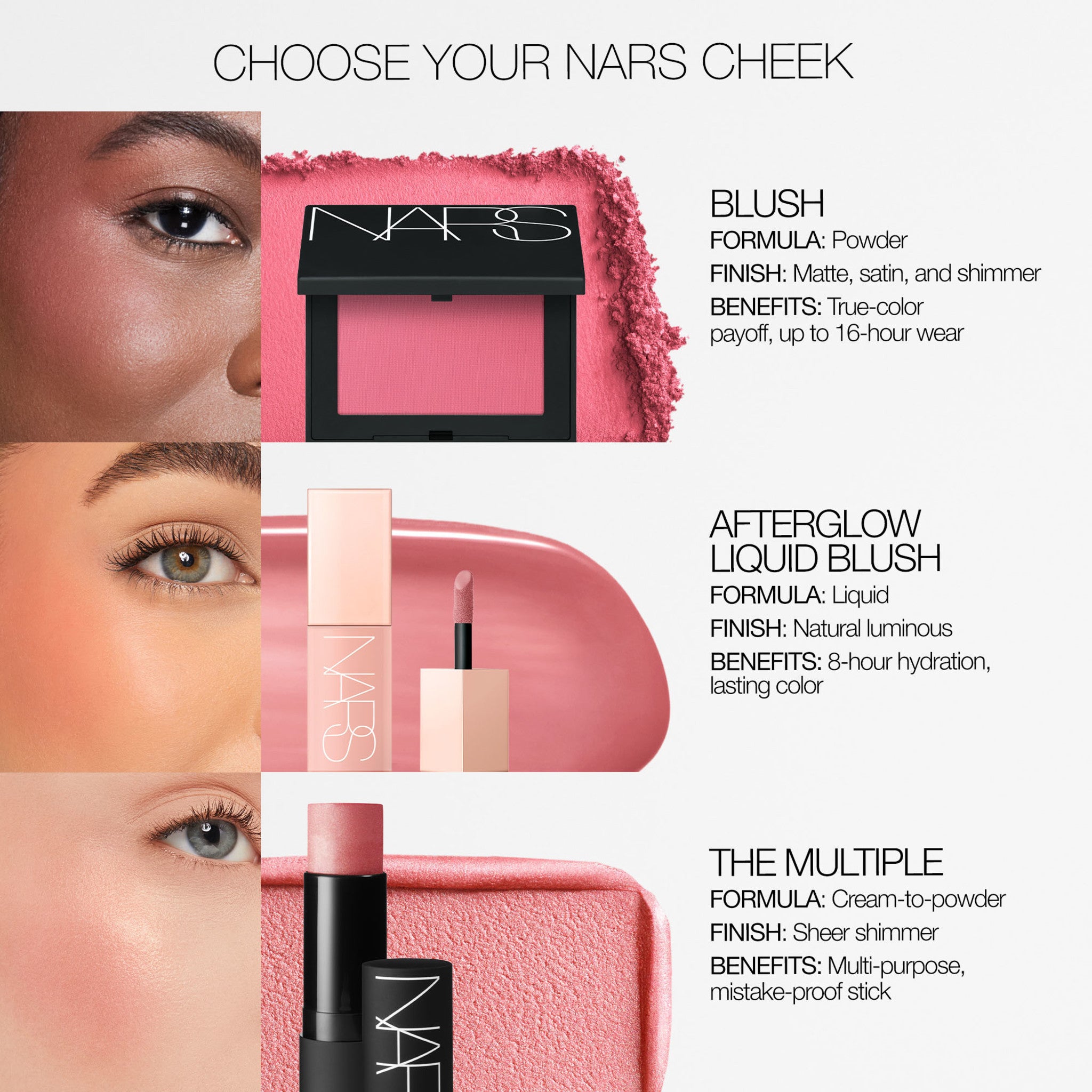 NARS Blush - Orgasm & Deep Throat Duo | Long-Lasting, Highly Pigmented Cheek Color for a Natural Flush | Perfect for Everyday Wear & Special Occasions