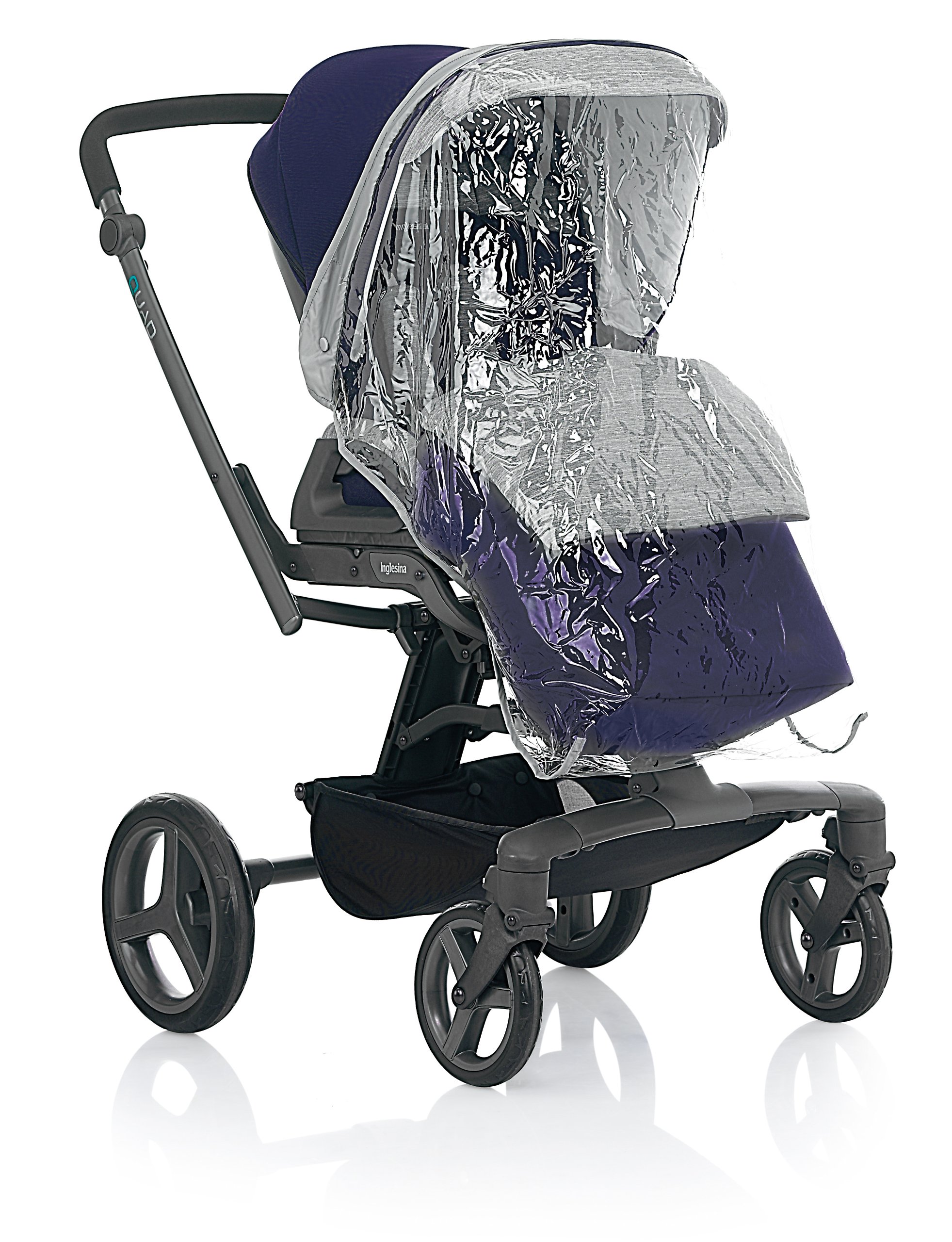 Inglesina Quad Stroller Vulcano - Lightweight 4-Wheel Baby Stroller with Adjustable Canopy & Storage Basket | Perfect for Travel, Shopping & Daily Walks
